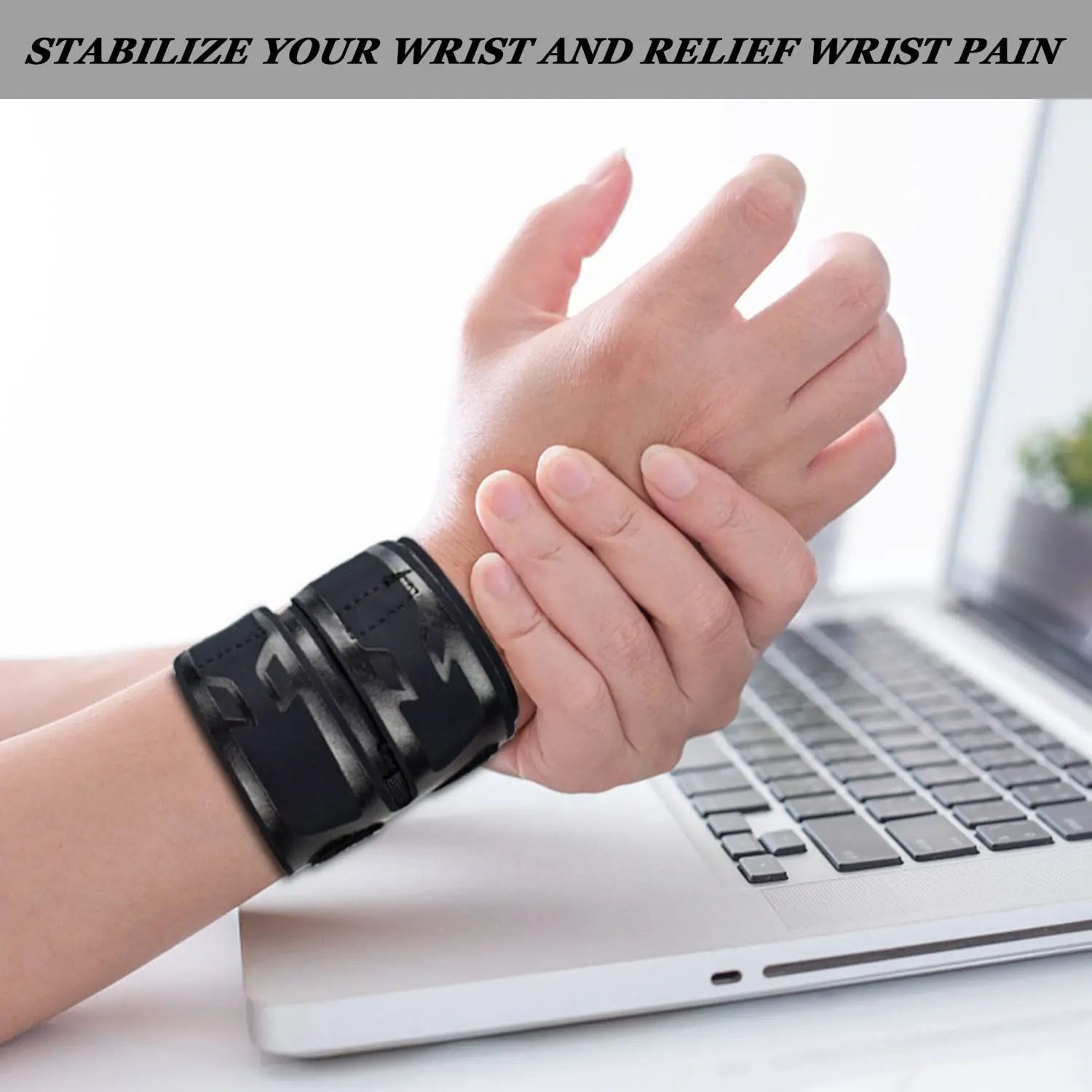 AOLIKES Ultra Thin Compression Wrist Support Strap 4