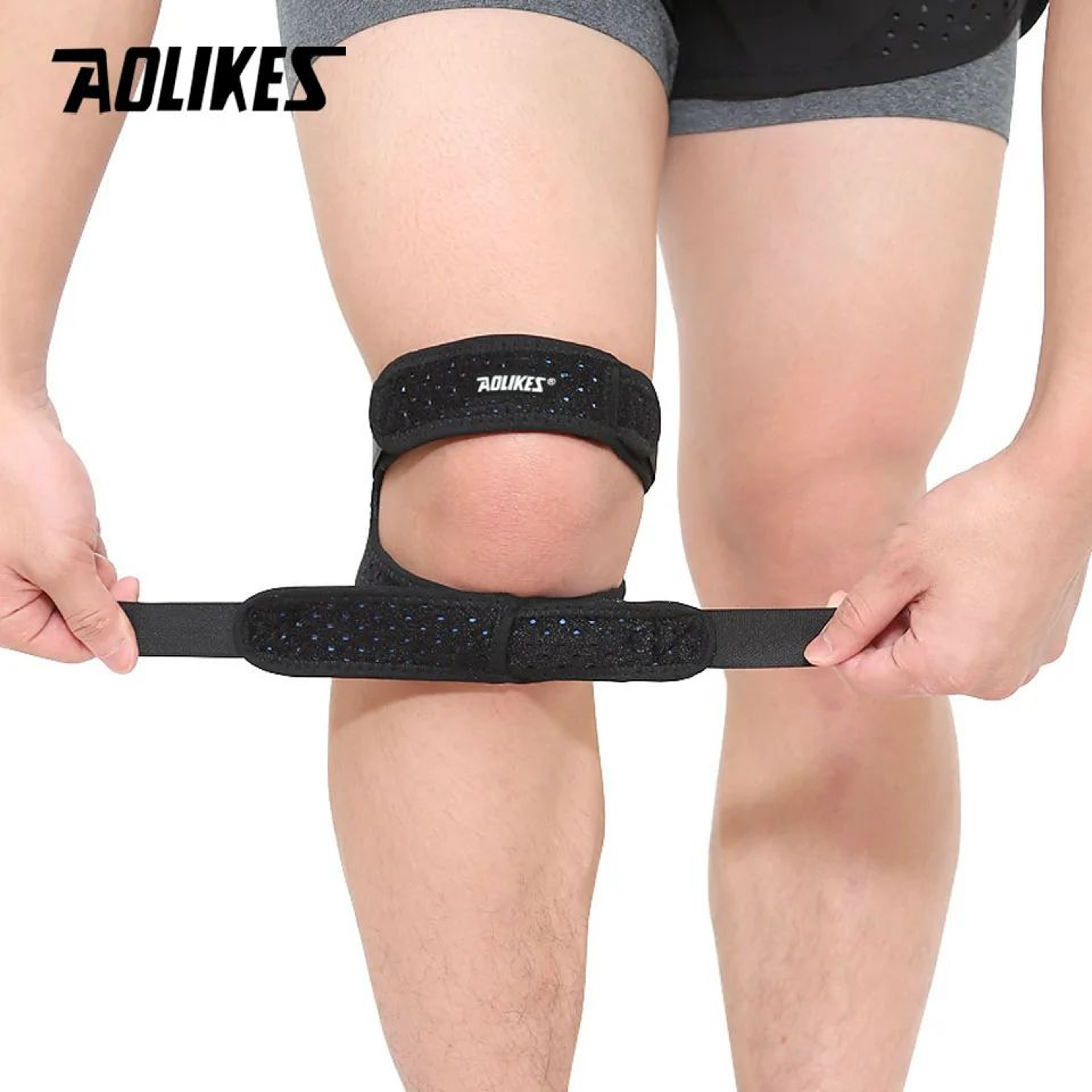 AOLIKES Adjustable Patella Knee Strap With Dual Compression Pads 4