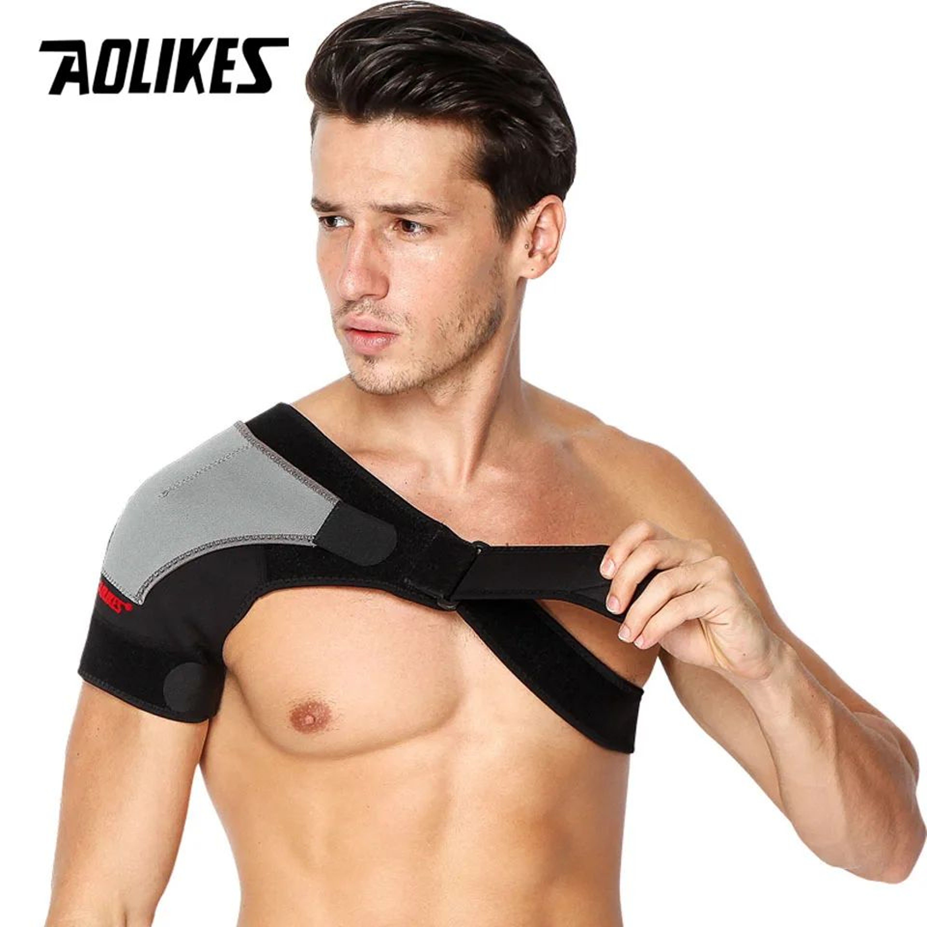 AOLIKES Adjustable Shoulder Stability Support Brace 6