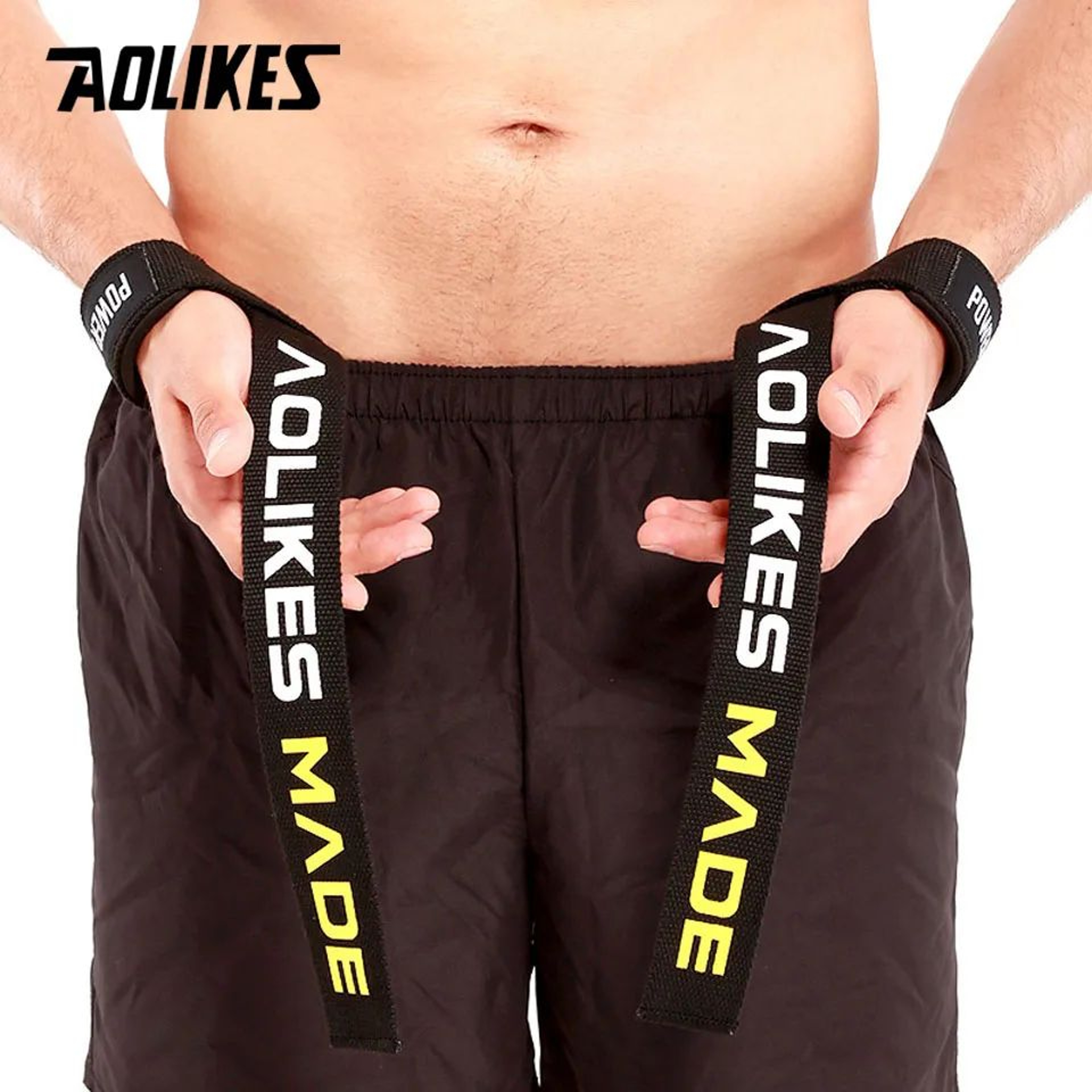 AOLIKES Anti Slip Weight Lifting Wrist Straps 1