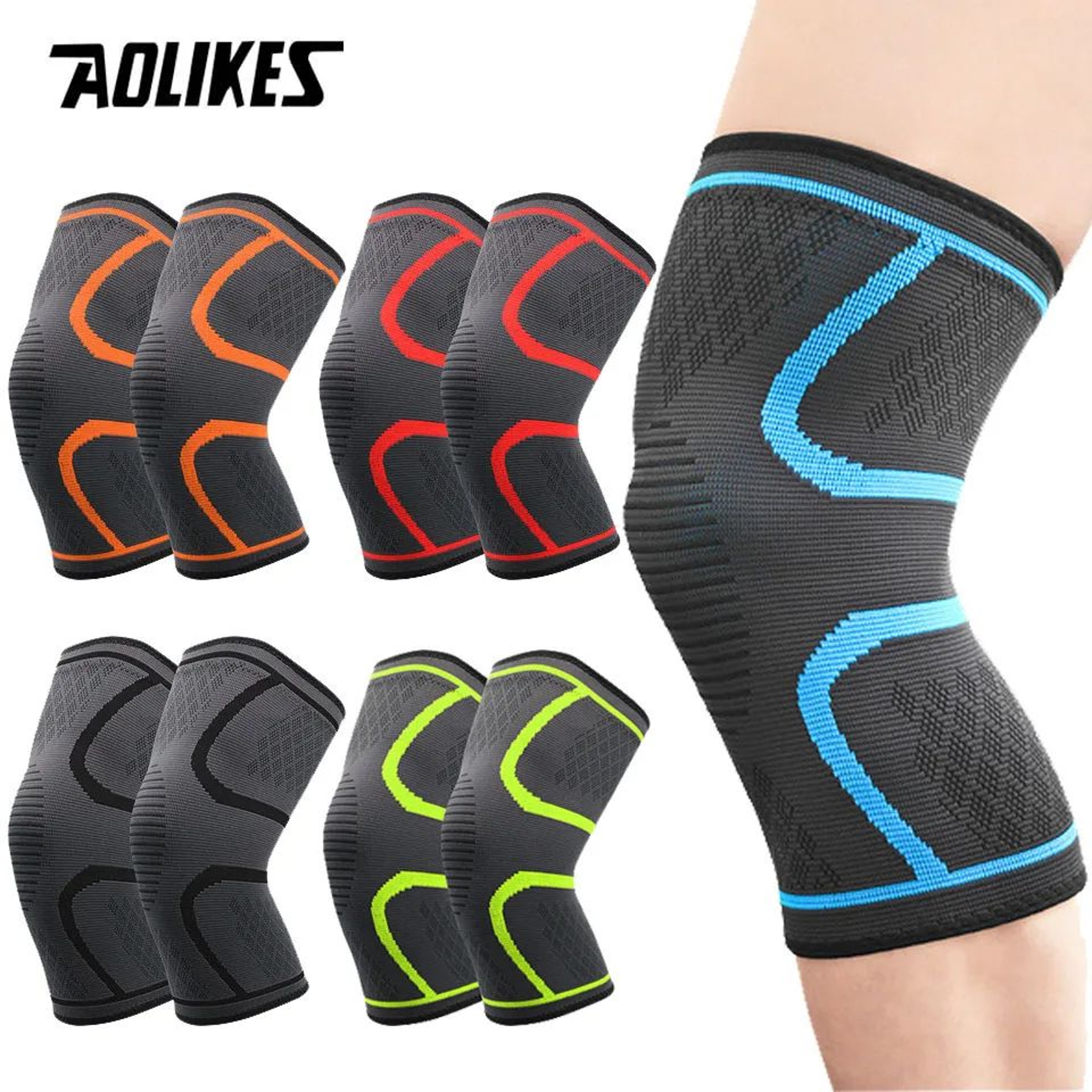 AOLIKES Knee Compression Brace Sleeves 0