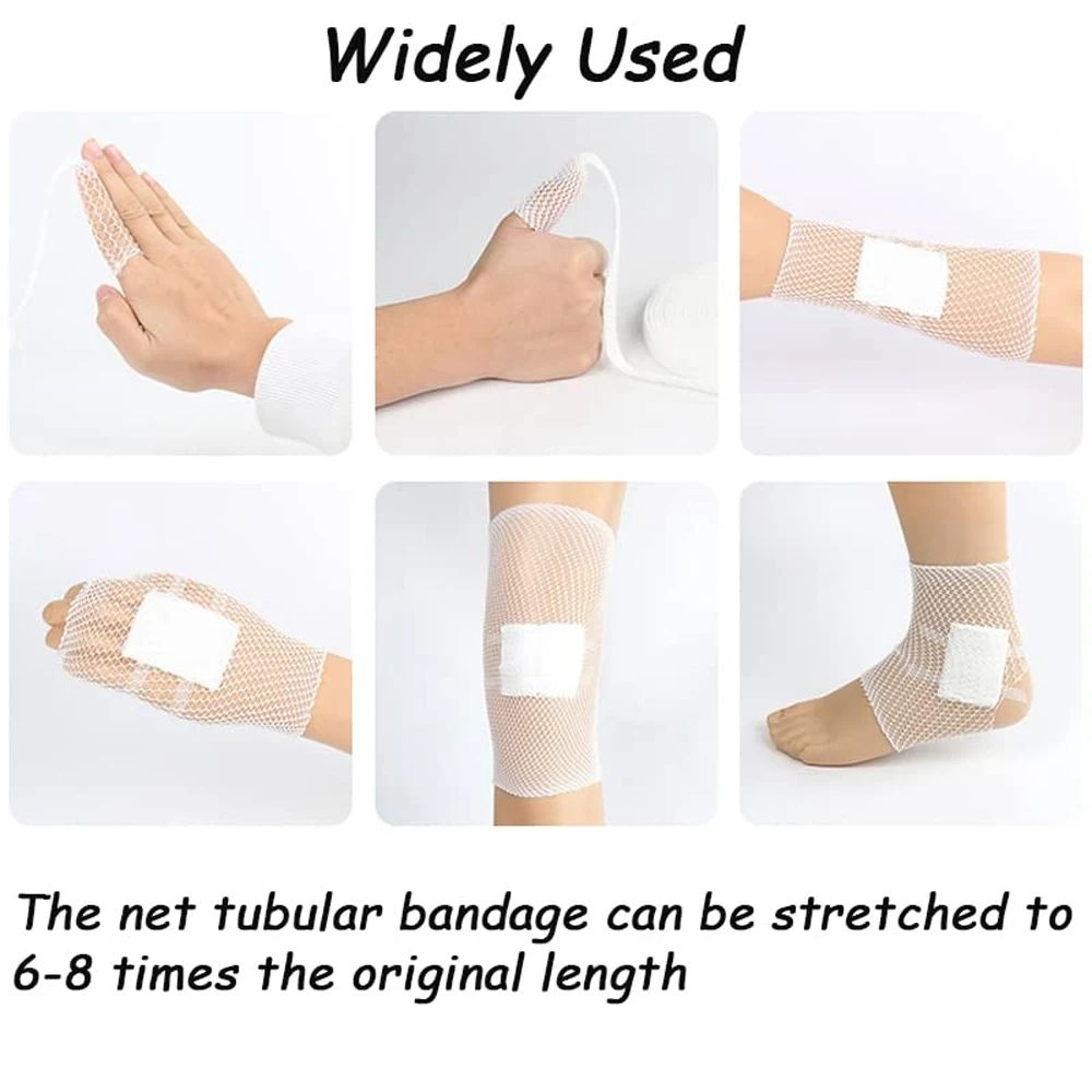 Elastic Tubular Mesh Bandage Roll For Wound Dressing Support 2