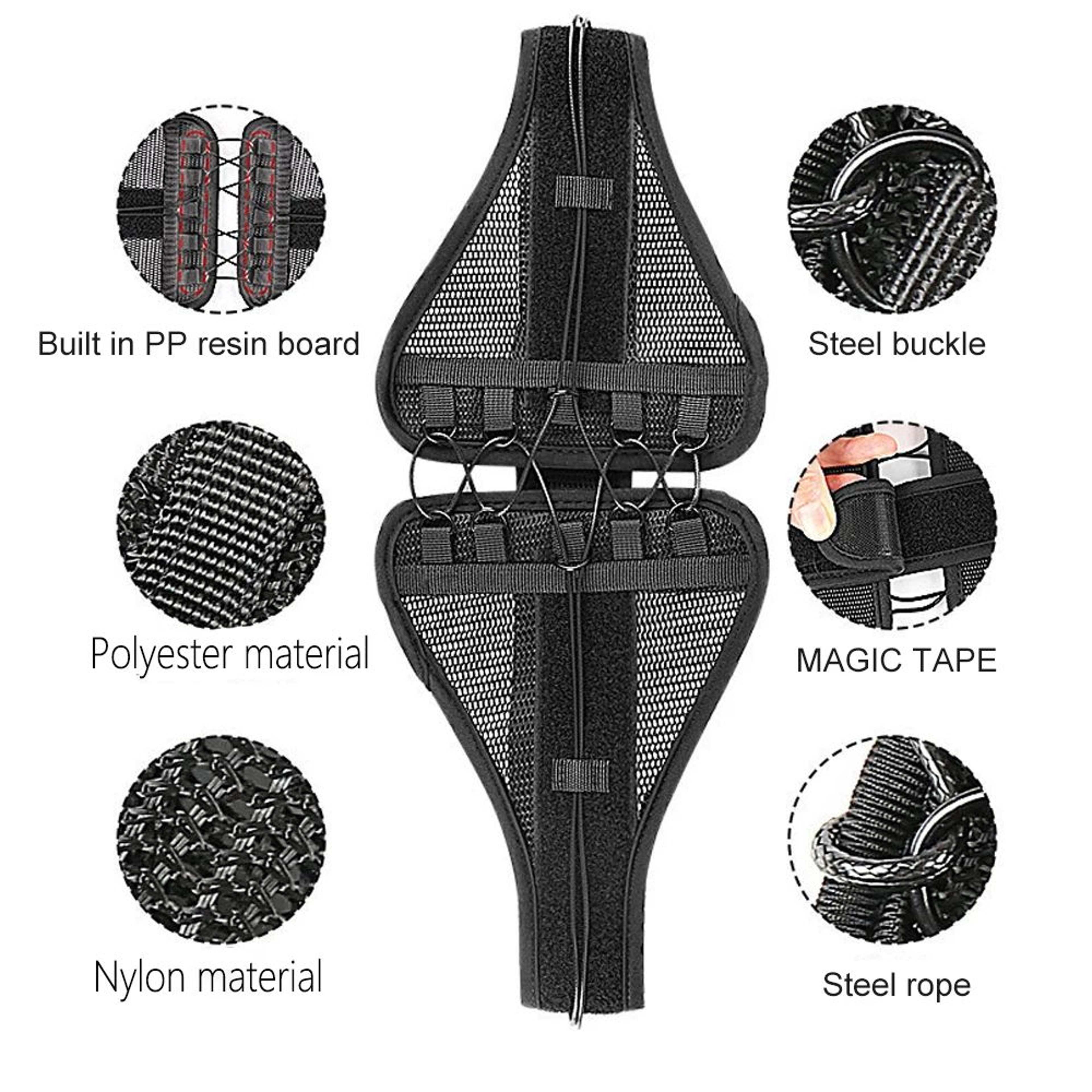 Adjustable Lumbar Back Support Brace With Pulley Compression 2