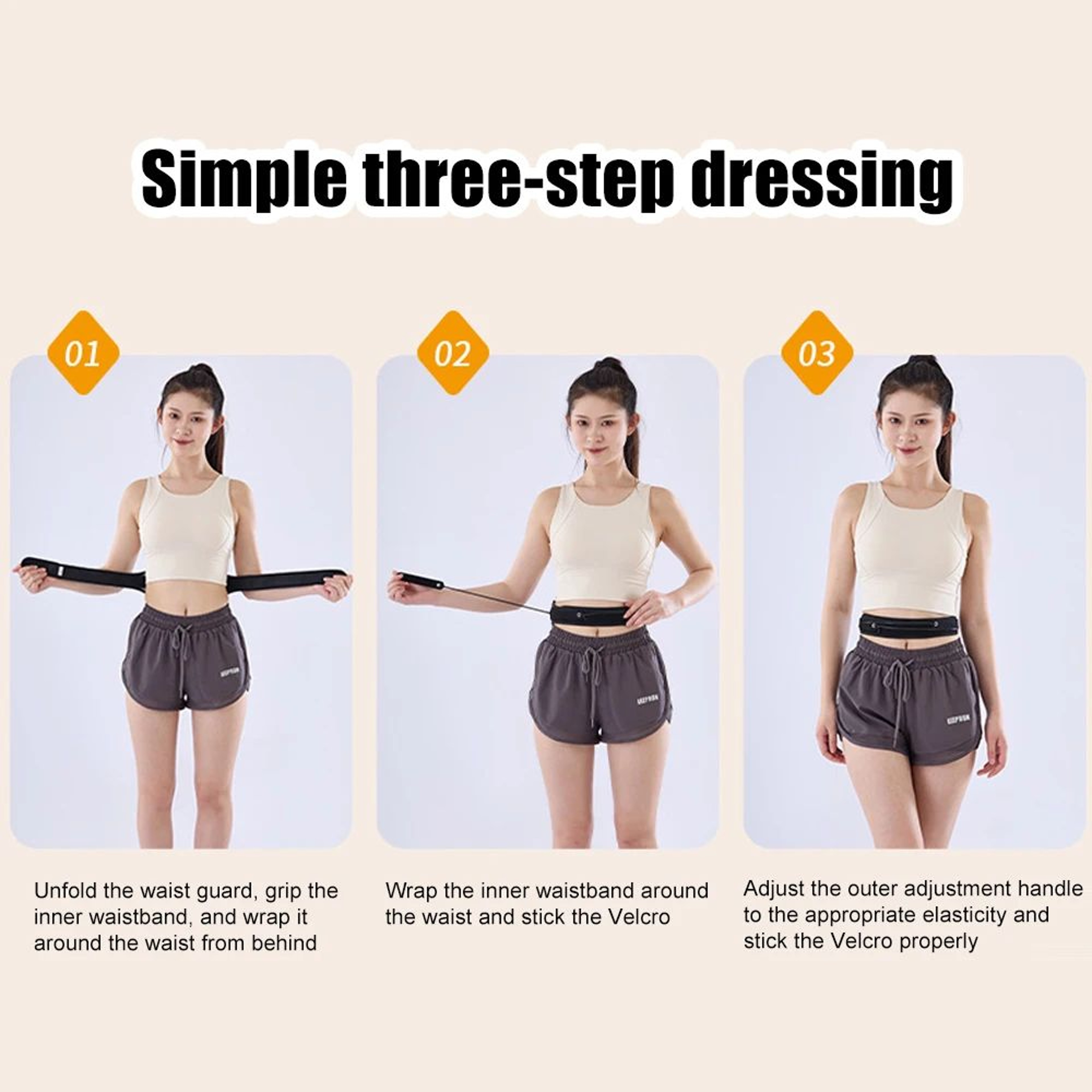 Adjustable Lumbar Back Support Brace With Pulley Compression 3