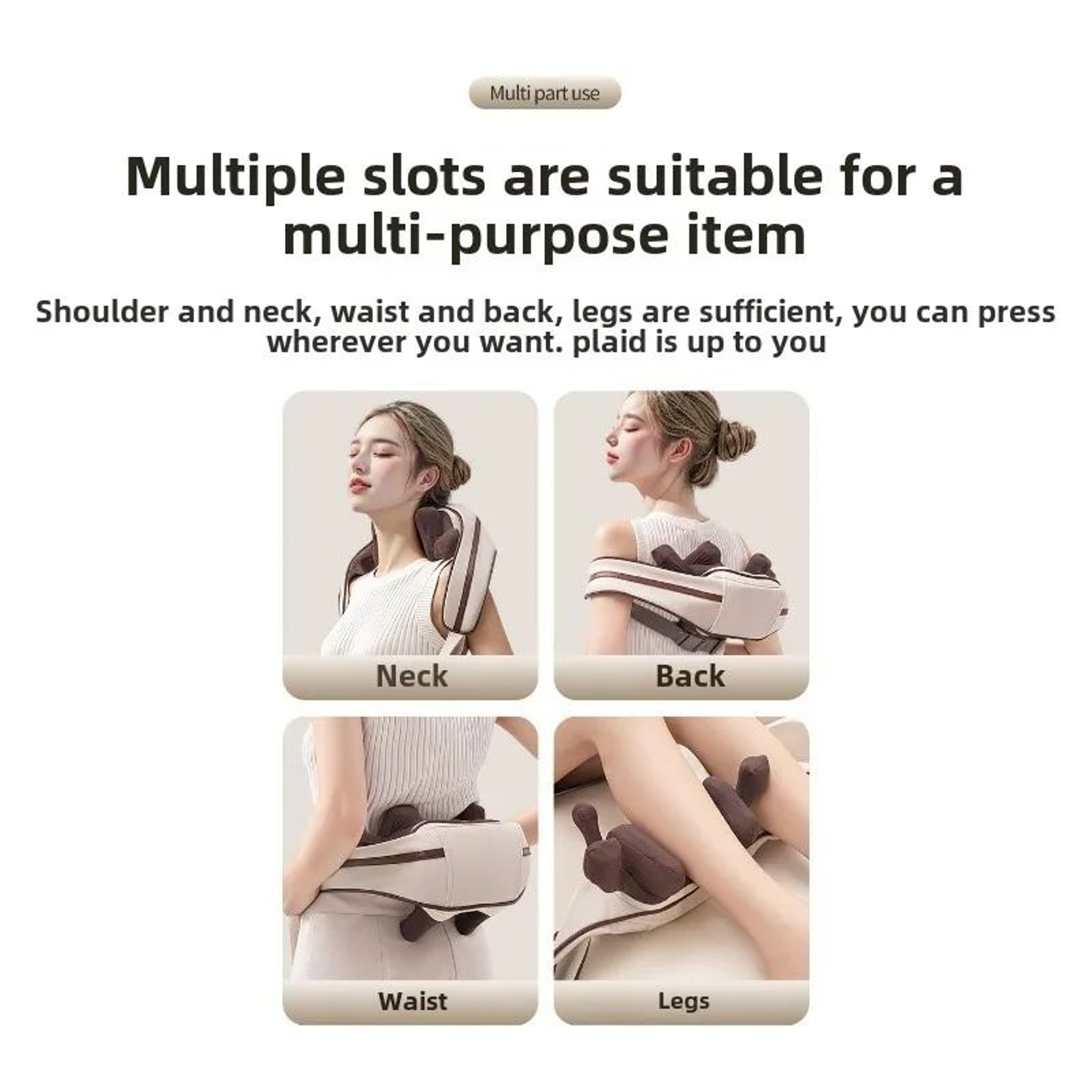 8 Head Wireless Neck And Shoulder Massage Shawl With Heat 3