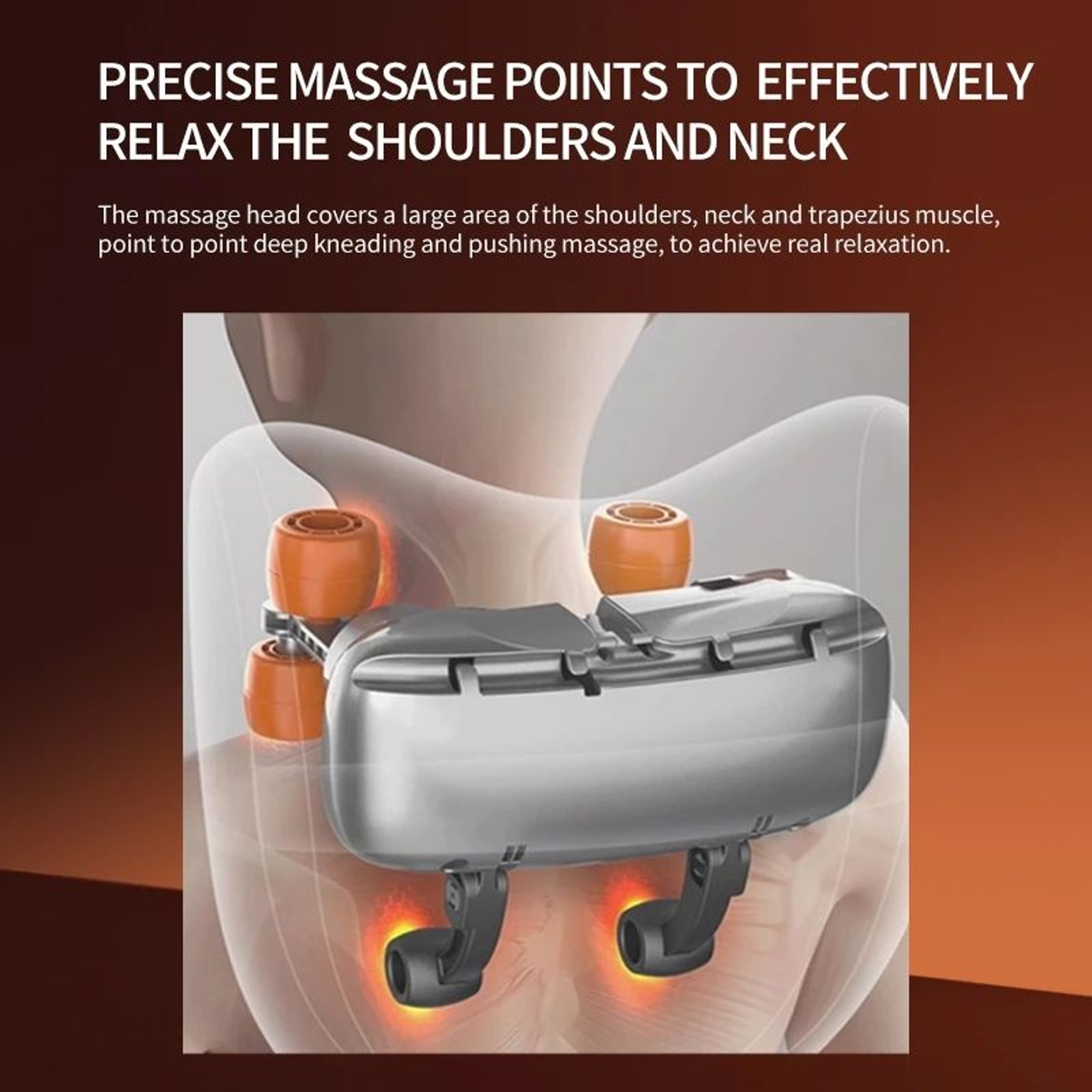 Wireless Heated 3D Shiatsu Massage Pillow 2