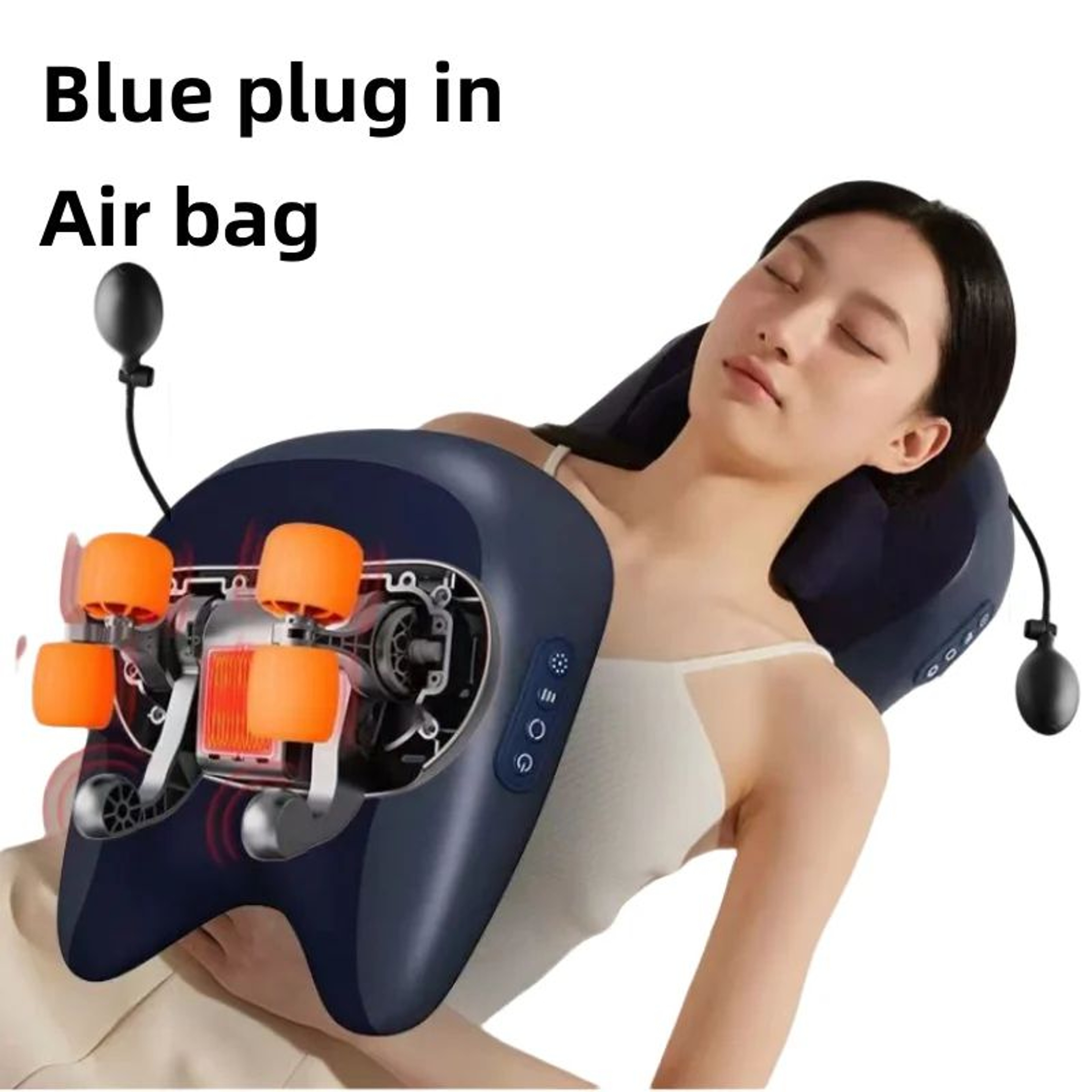 Wireless Heated 3D Shiatsu Massage Pillow 9