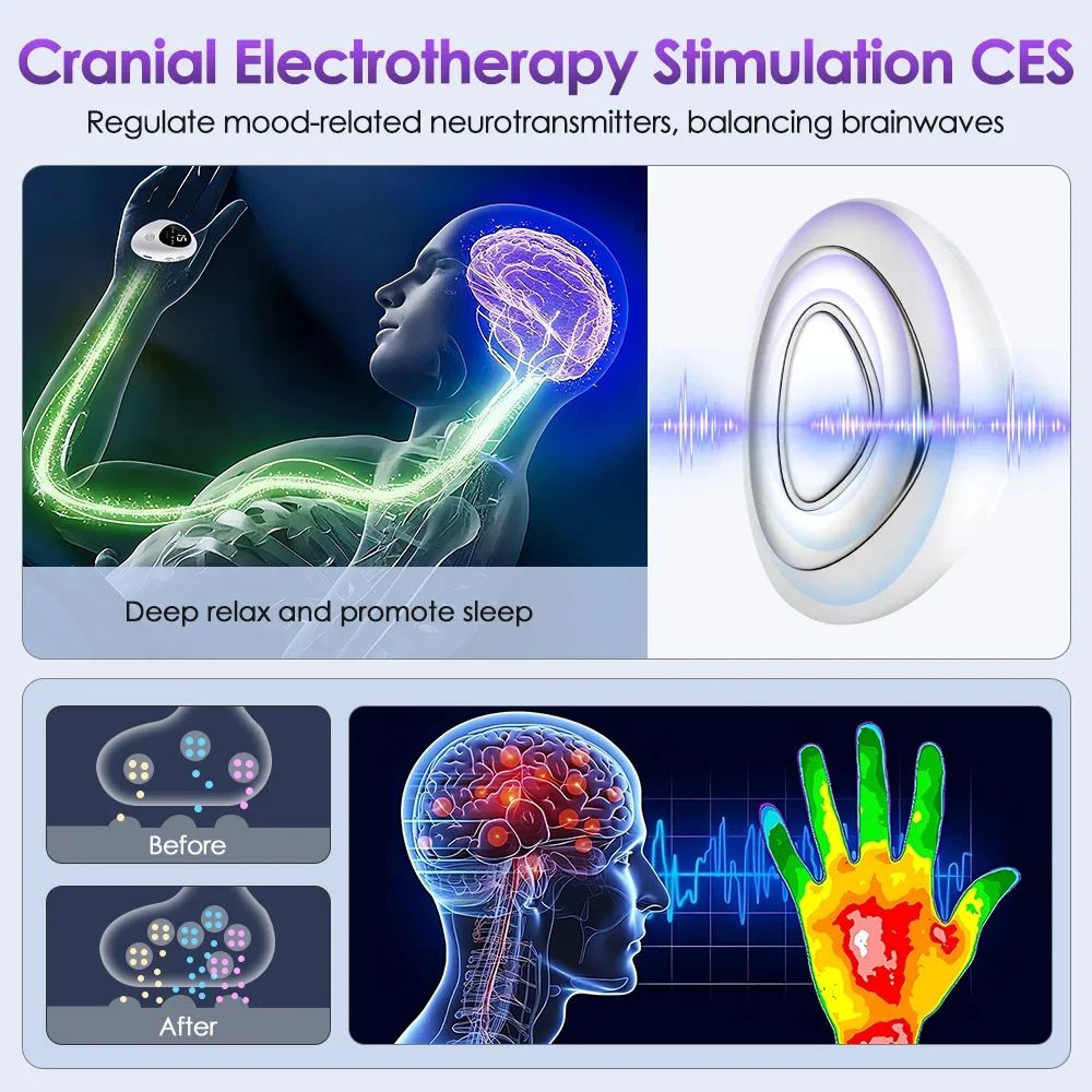 Microcurrent EMS Sleep Aid Device With Palm Pulse Massage 2