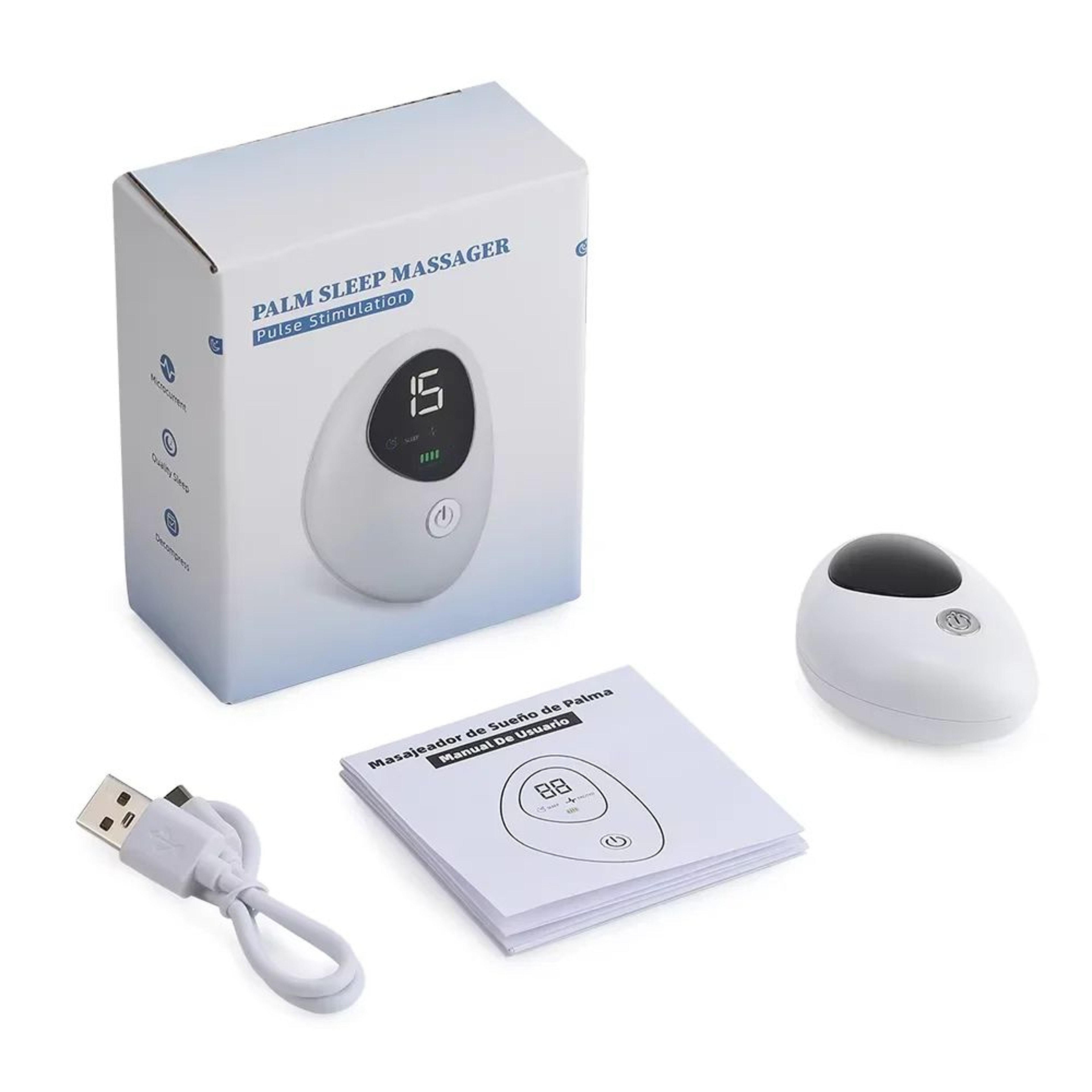 Microcurrent EMS Sleep Aid Device With Palm Pulse Massage 10