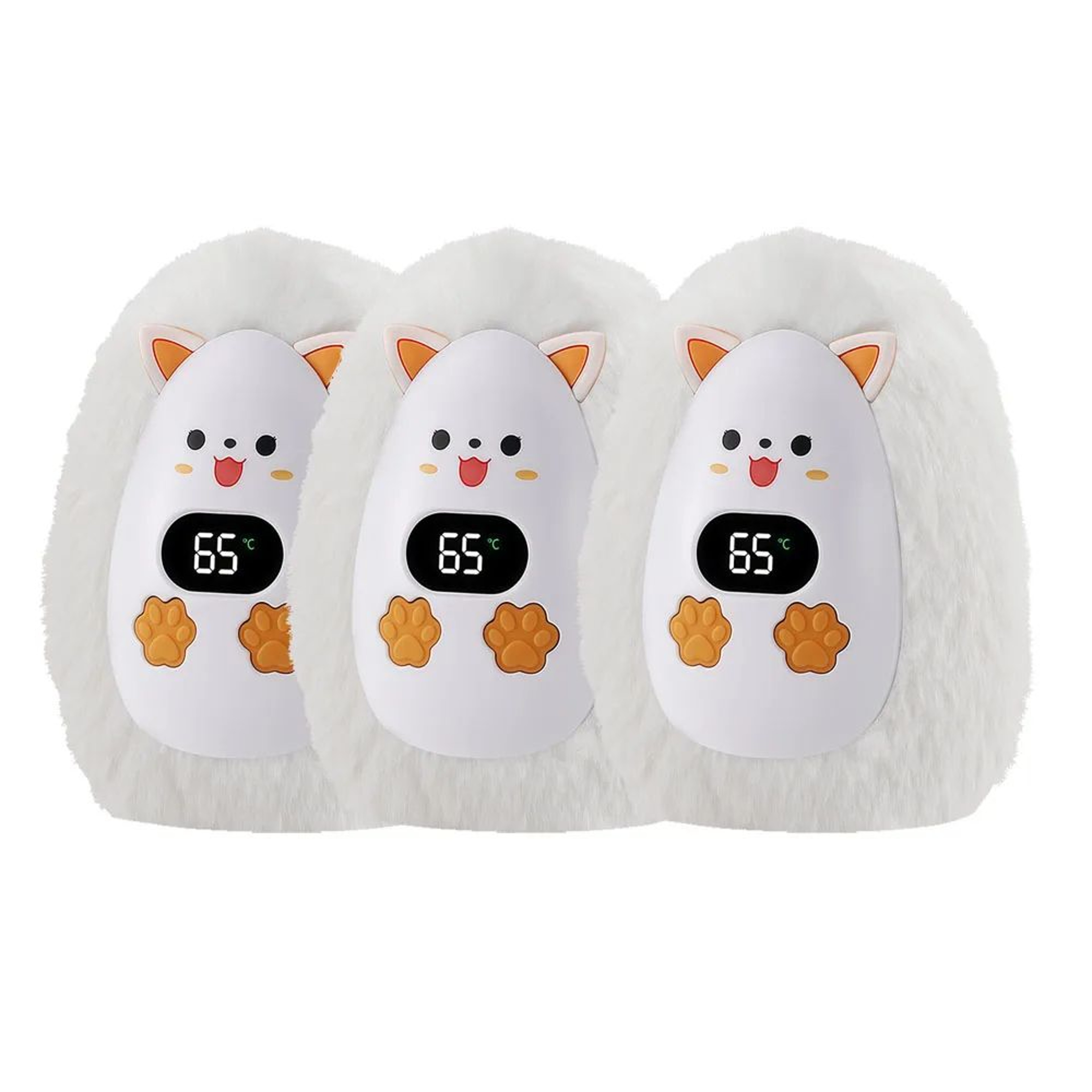 Cute Fox Plush Rechargeable Hand Warmer With 3 Heat Levels 10