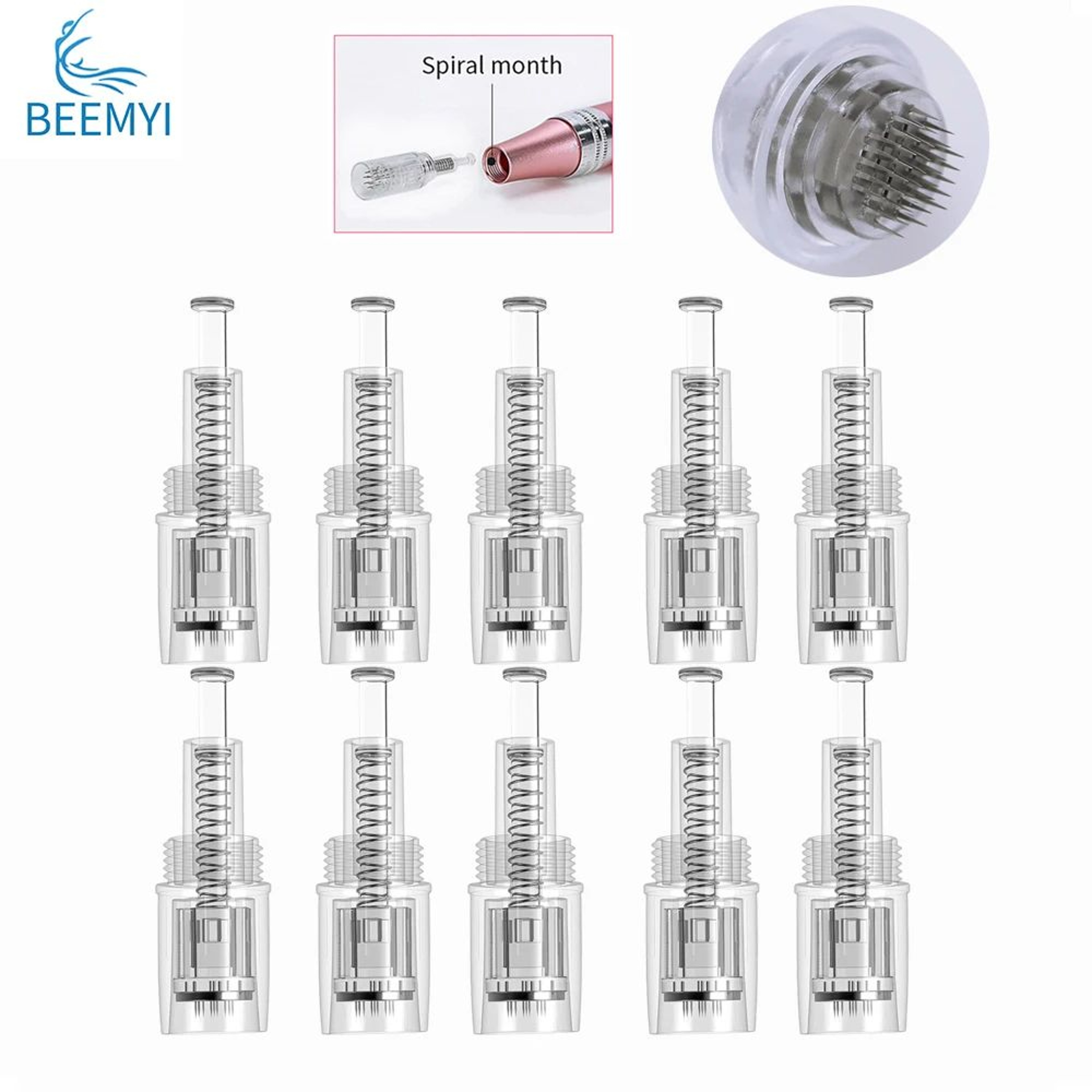 Rechargeable Electric Facial Massager With 4 Interchangeable Heads 7