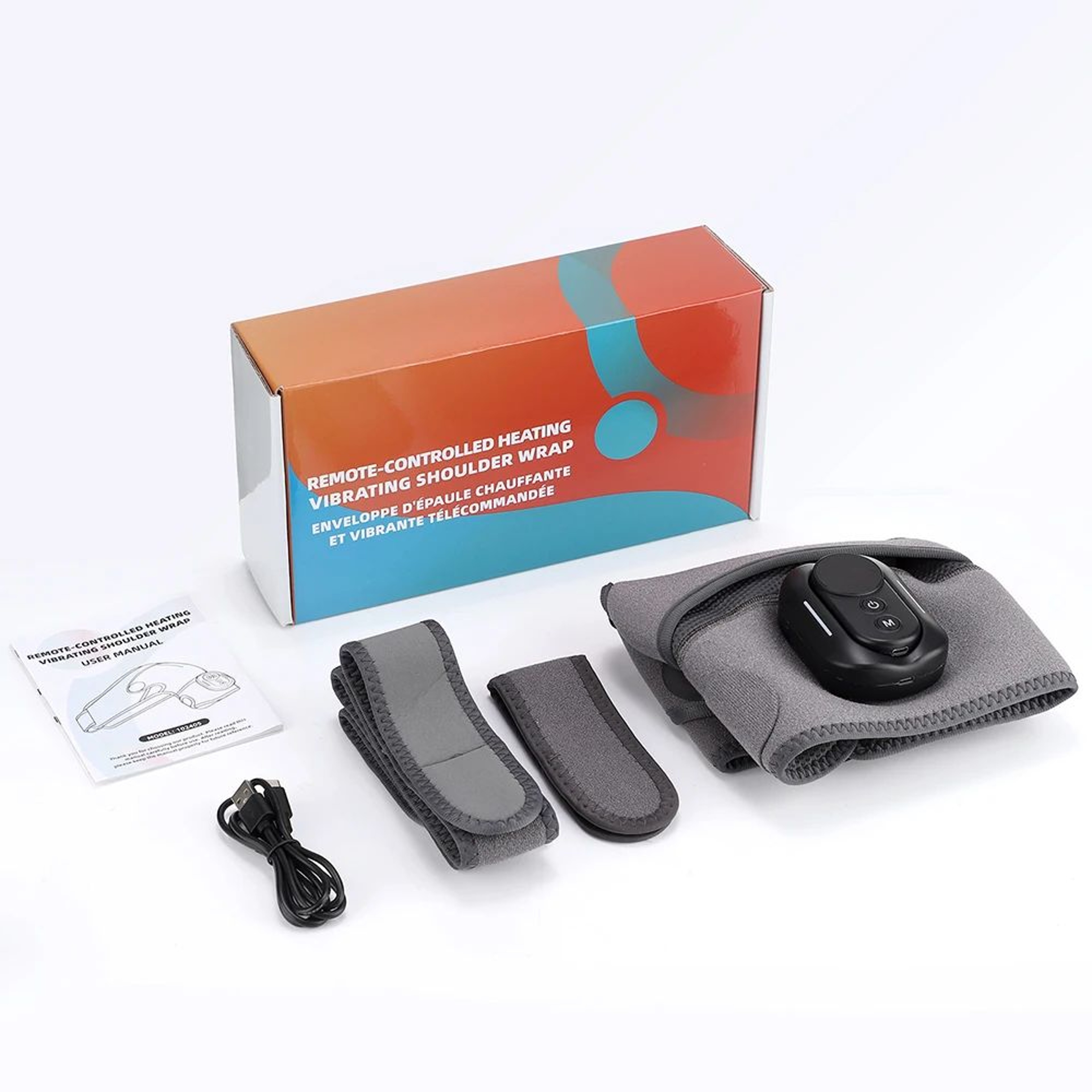 Cordless Electric Shoulder Massager With Heat Vibration And Remote Control 7