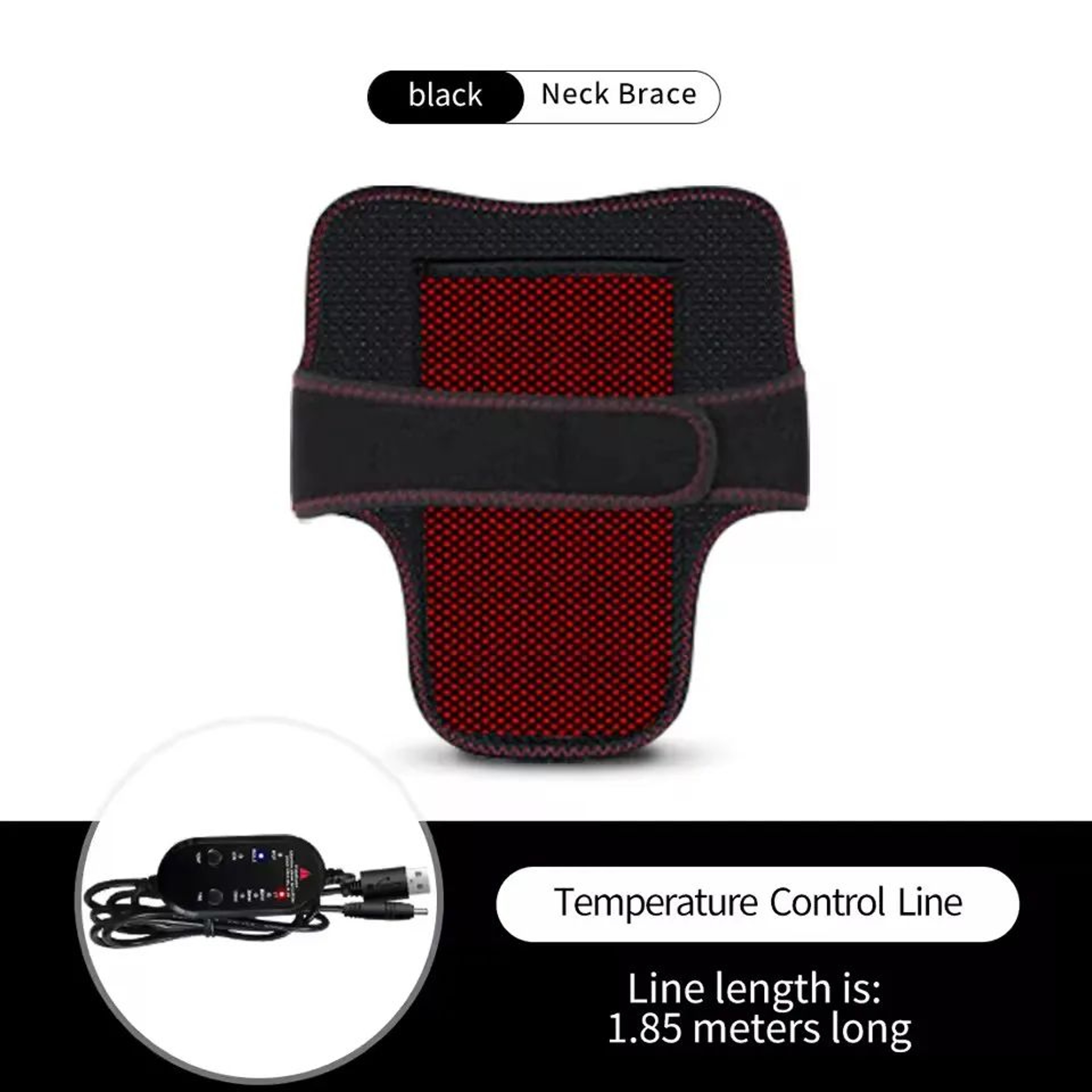 Electric Heated Neck Brace Massager With 3 Heat Levels 6