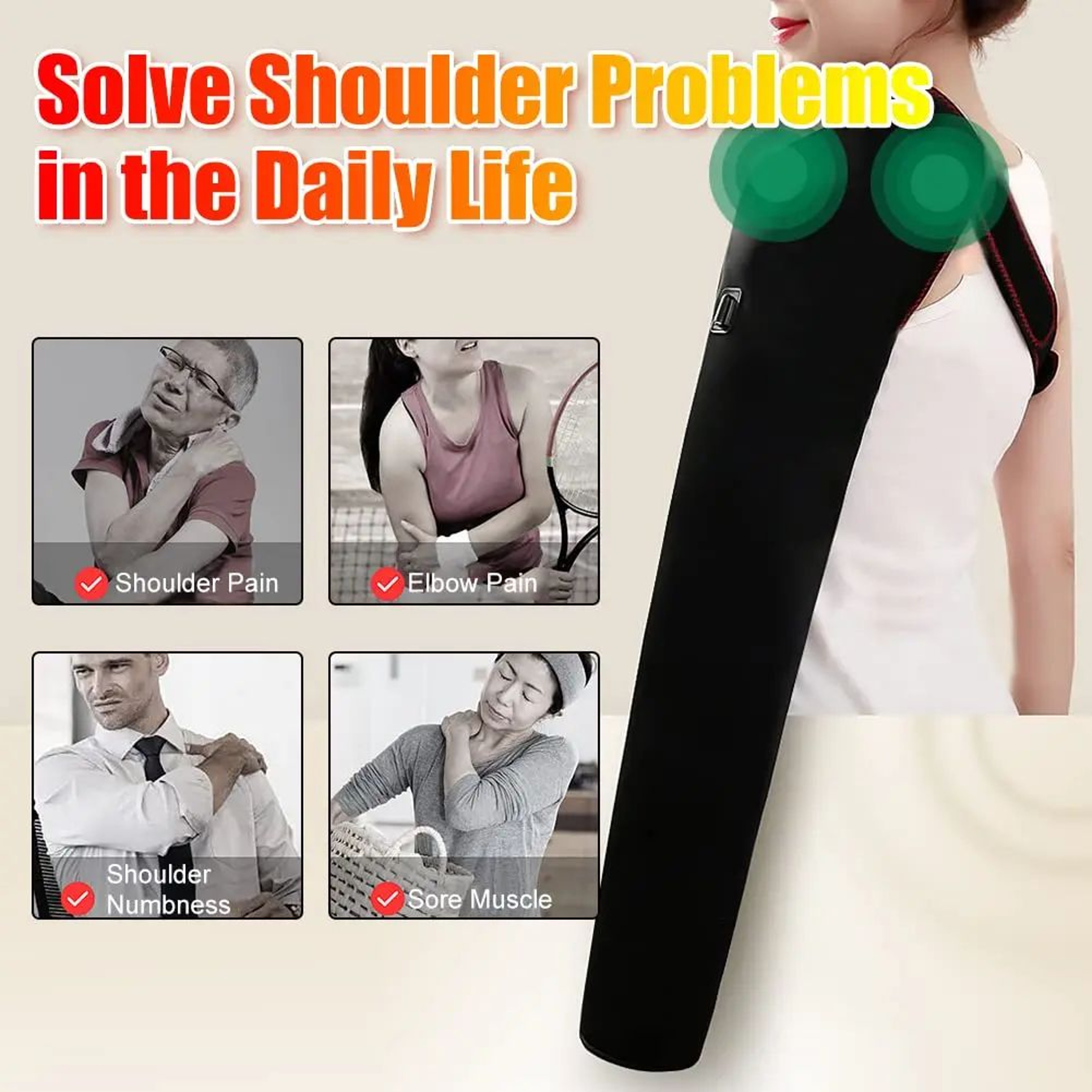 Electric Heated Arm Wrap With Vibration Massager 1