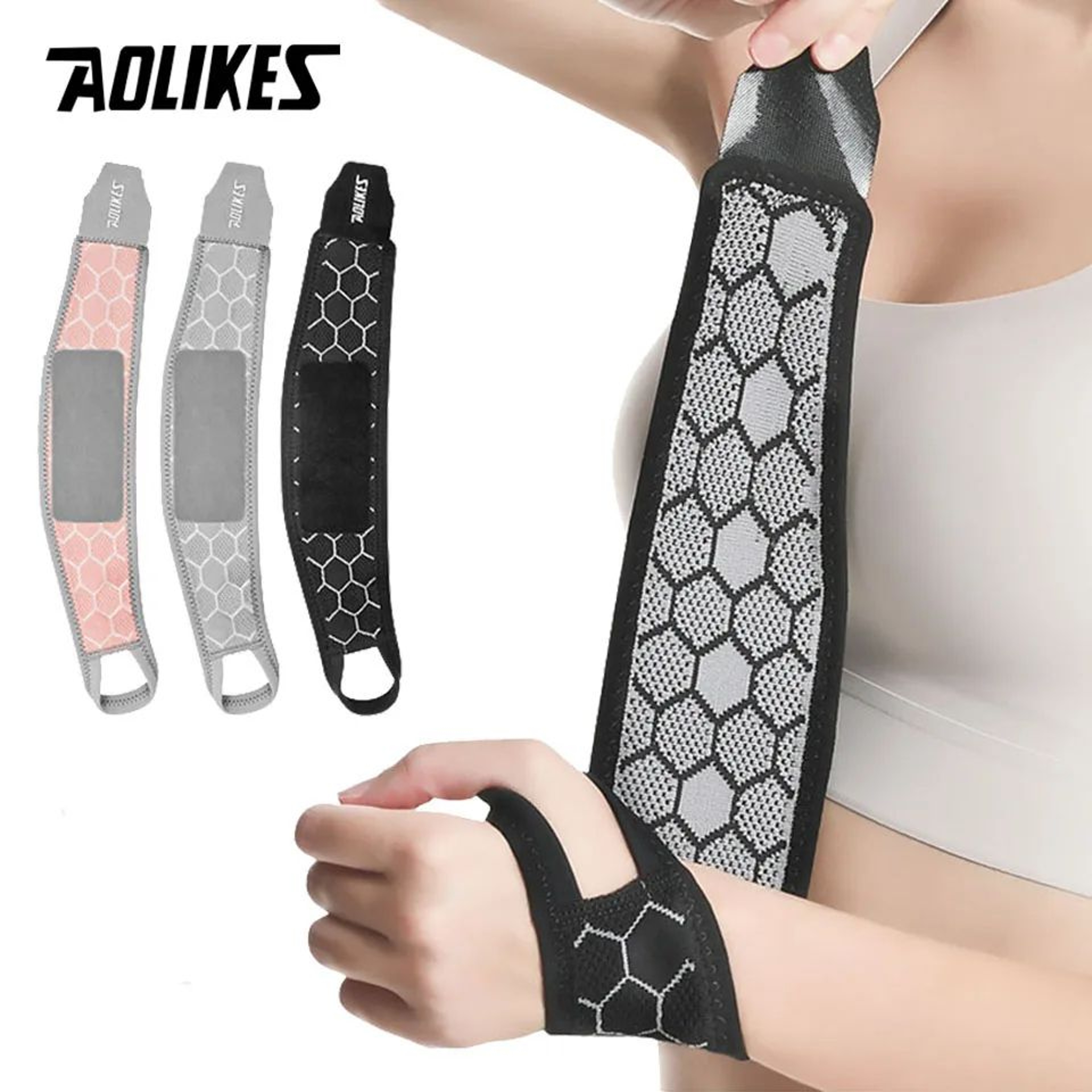 AOLIKES Lightweight Wrist Brace For Compression And Everyday Support 0
