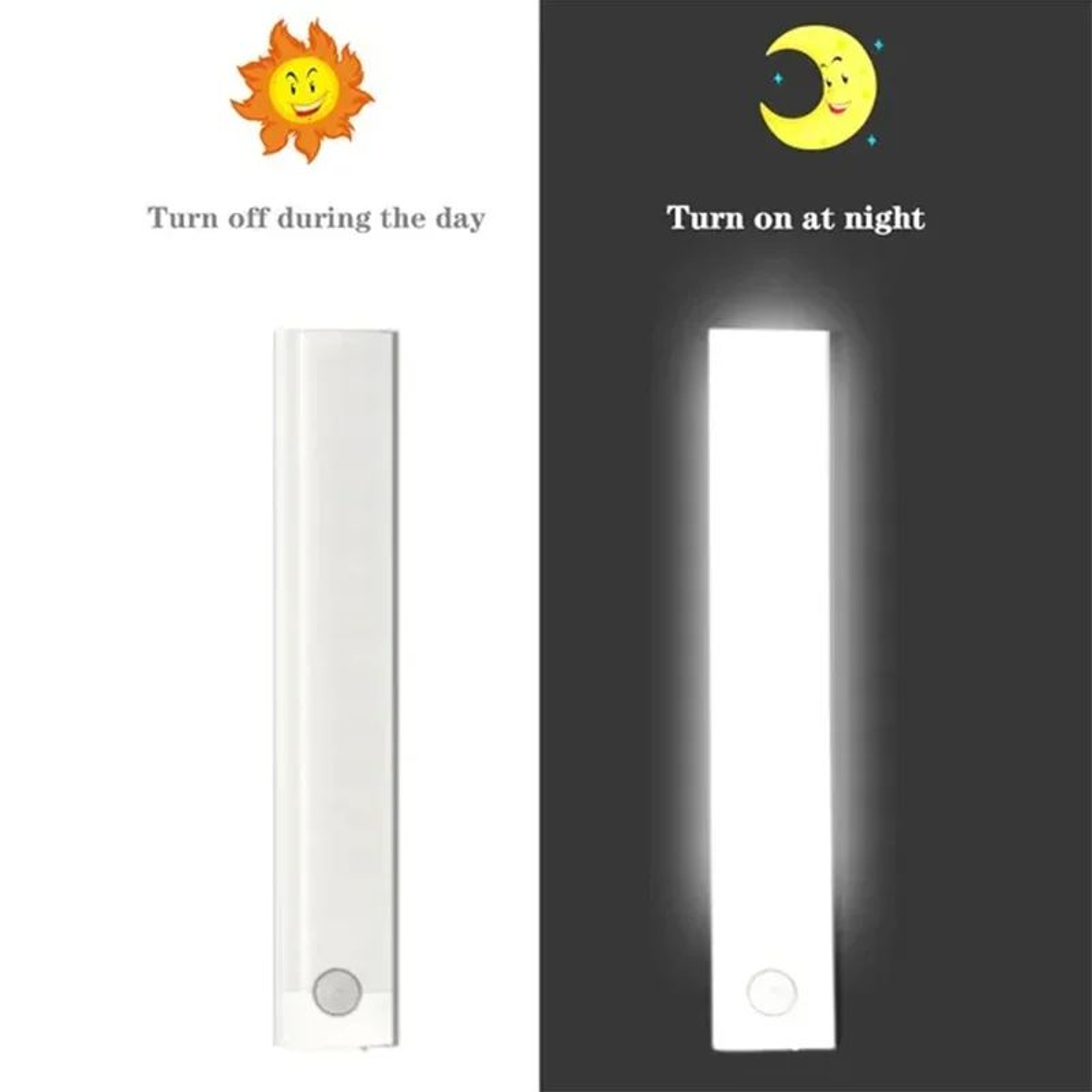 Rechargeable Motion Sensor Under Cabinet Light Dimmable LED Closet Lamp 6