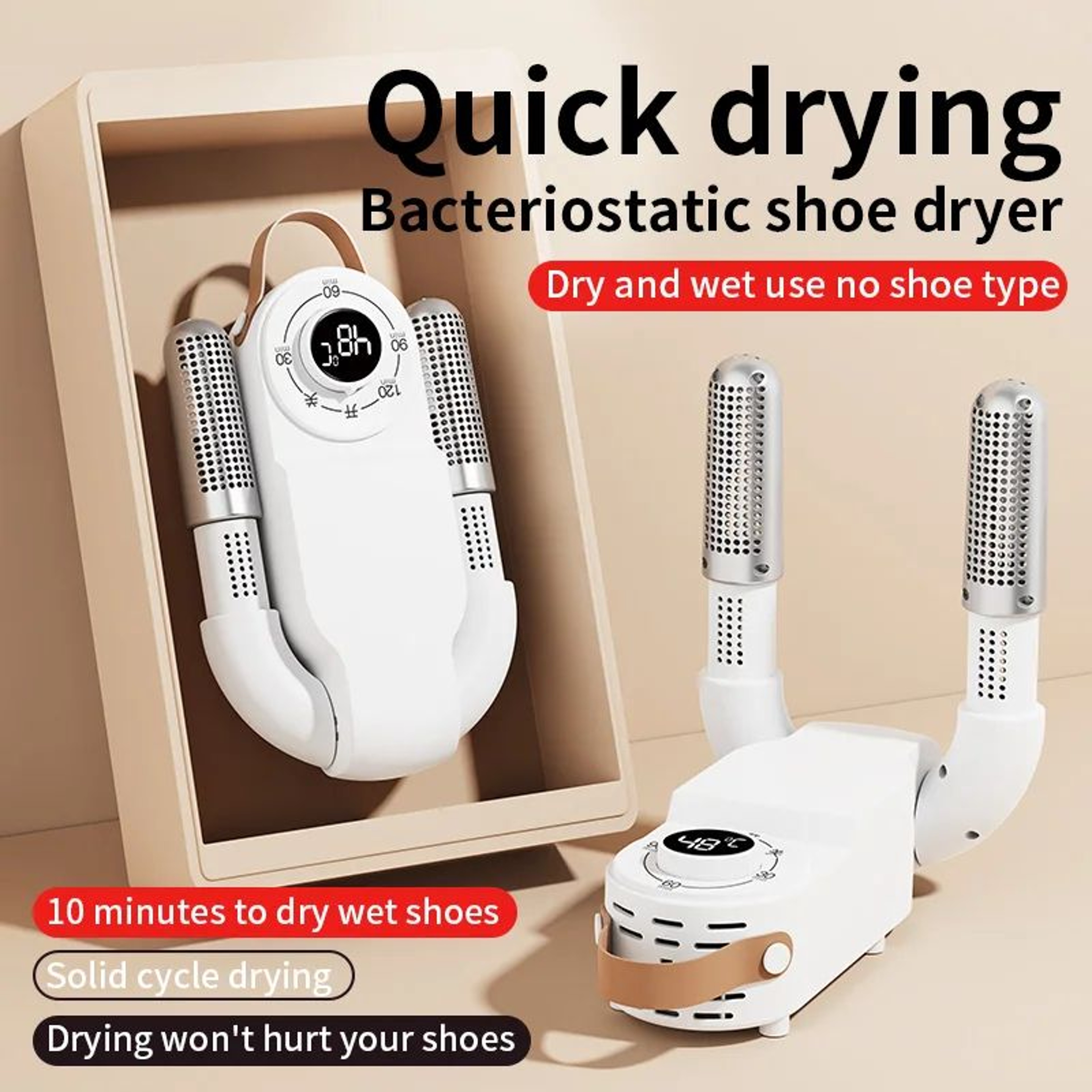 Intelligent Shoe Dryer With Timer Adjustable Quick Dry Shoe Warmer 0
