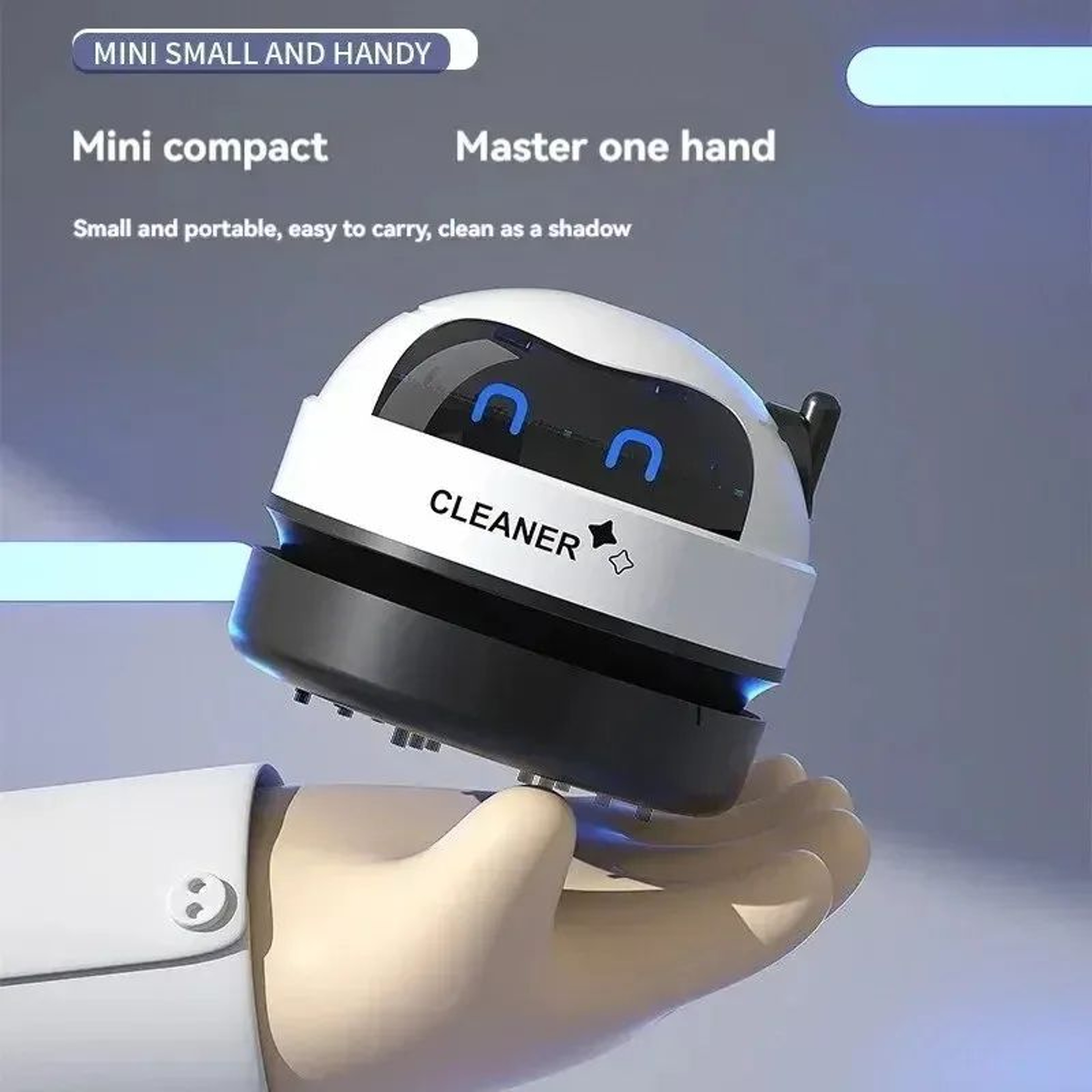 Portable Wireless Mini Desktop Vacuum Cleaner For Home And Office 3