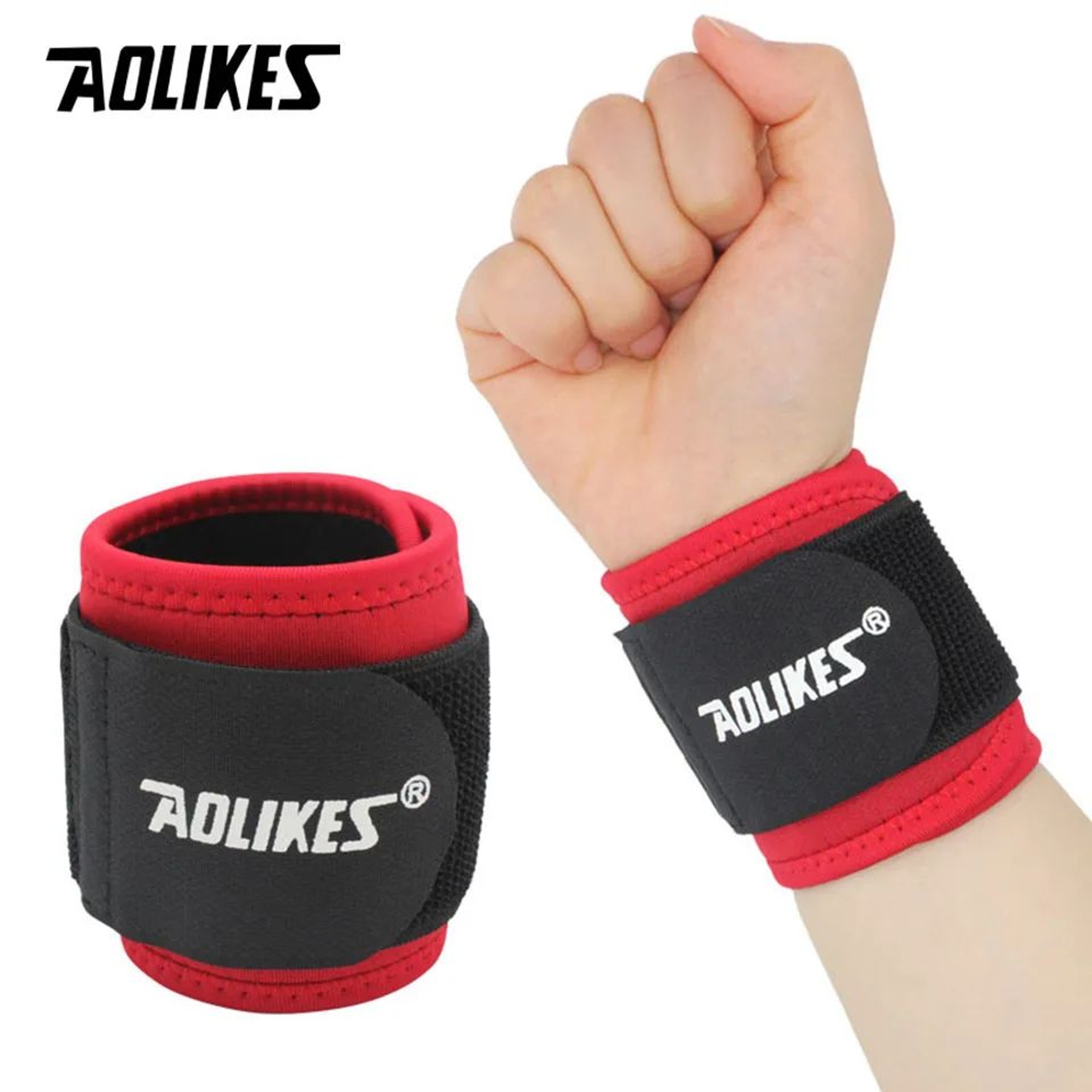 AOLIKES Adjustable Wrist Support Brace Compression Wrap 10