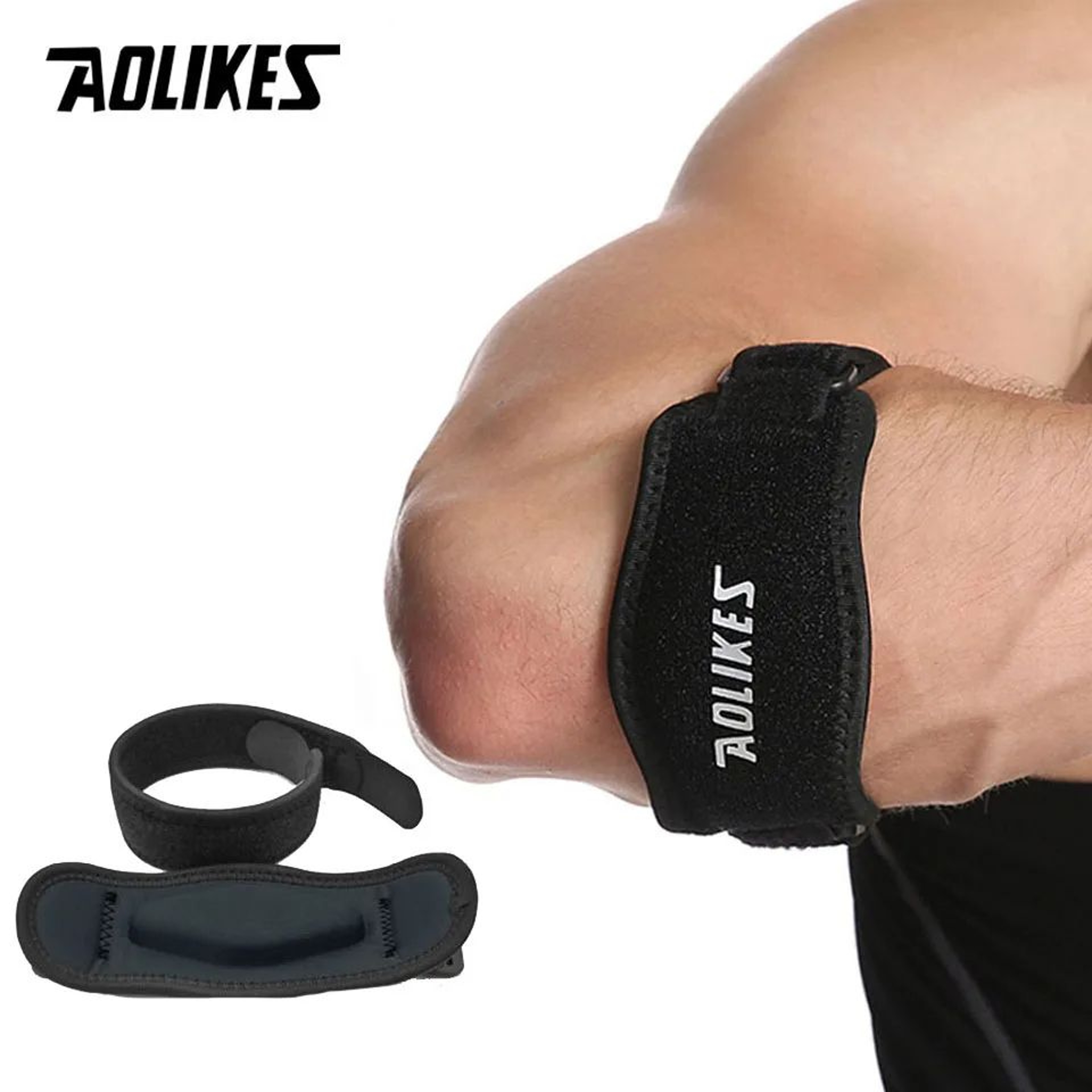 AOLIKES Adjustable Tennis Elbow Strap With Compression Pad 10