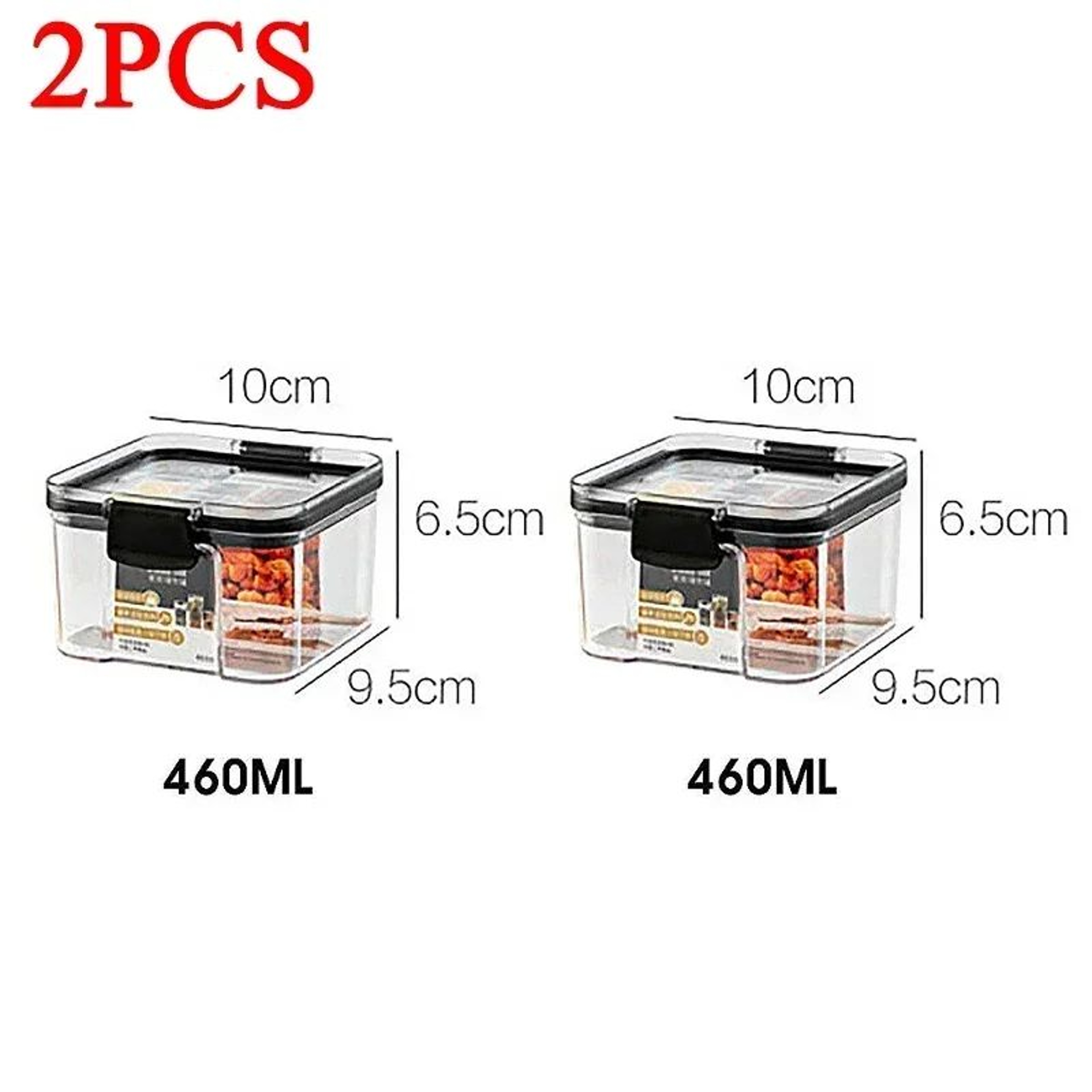 Stackable Airtight Food Storage Containers Set 460ml To 1800ml 10