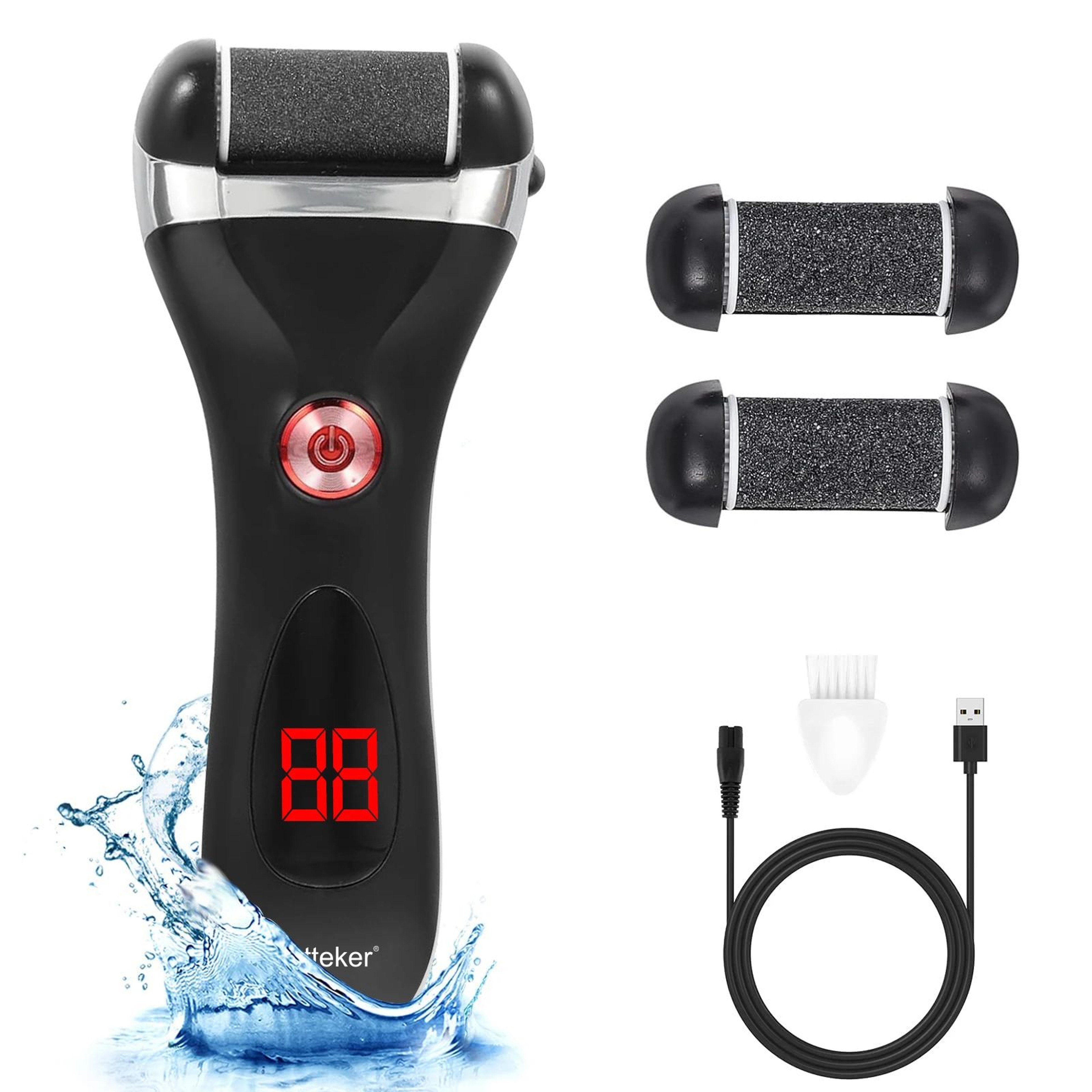 Hatteker Rechargeable Electric Foot File Callus Remover Kit 7