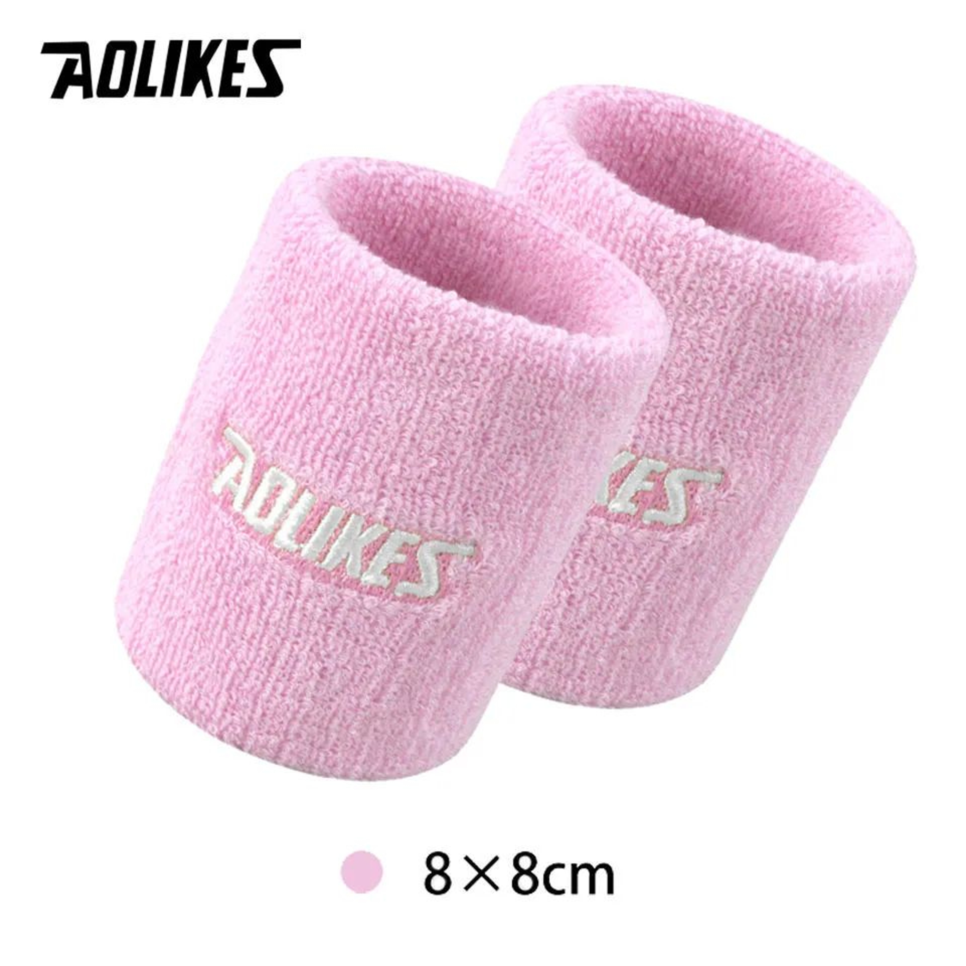 AOLIKES Cotton Sports Wrist Sweatband For Gym And Tennis 15