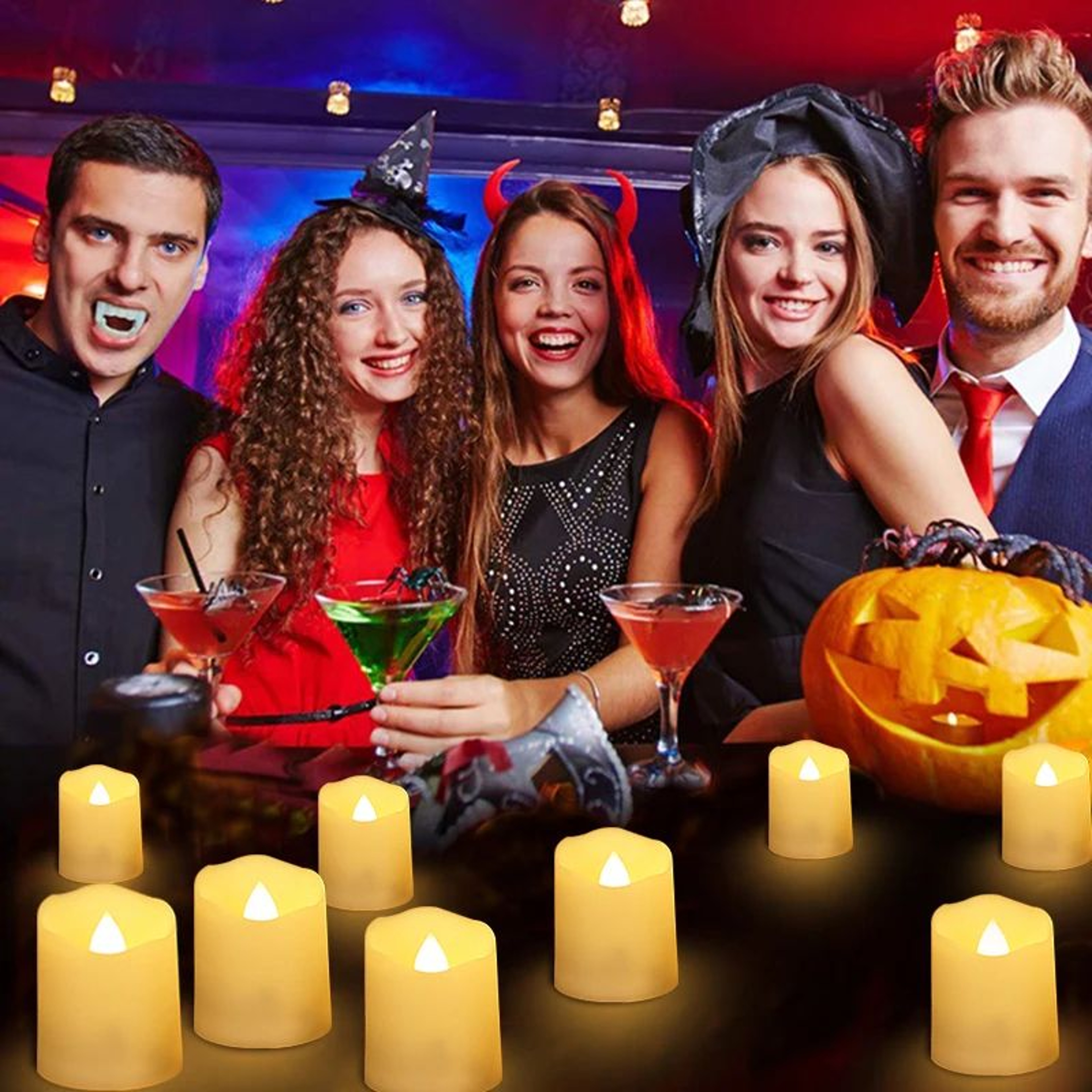 USB Rechargeable LED Flameless Candles With Remote And Timer 20