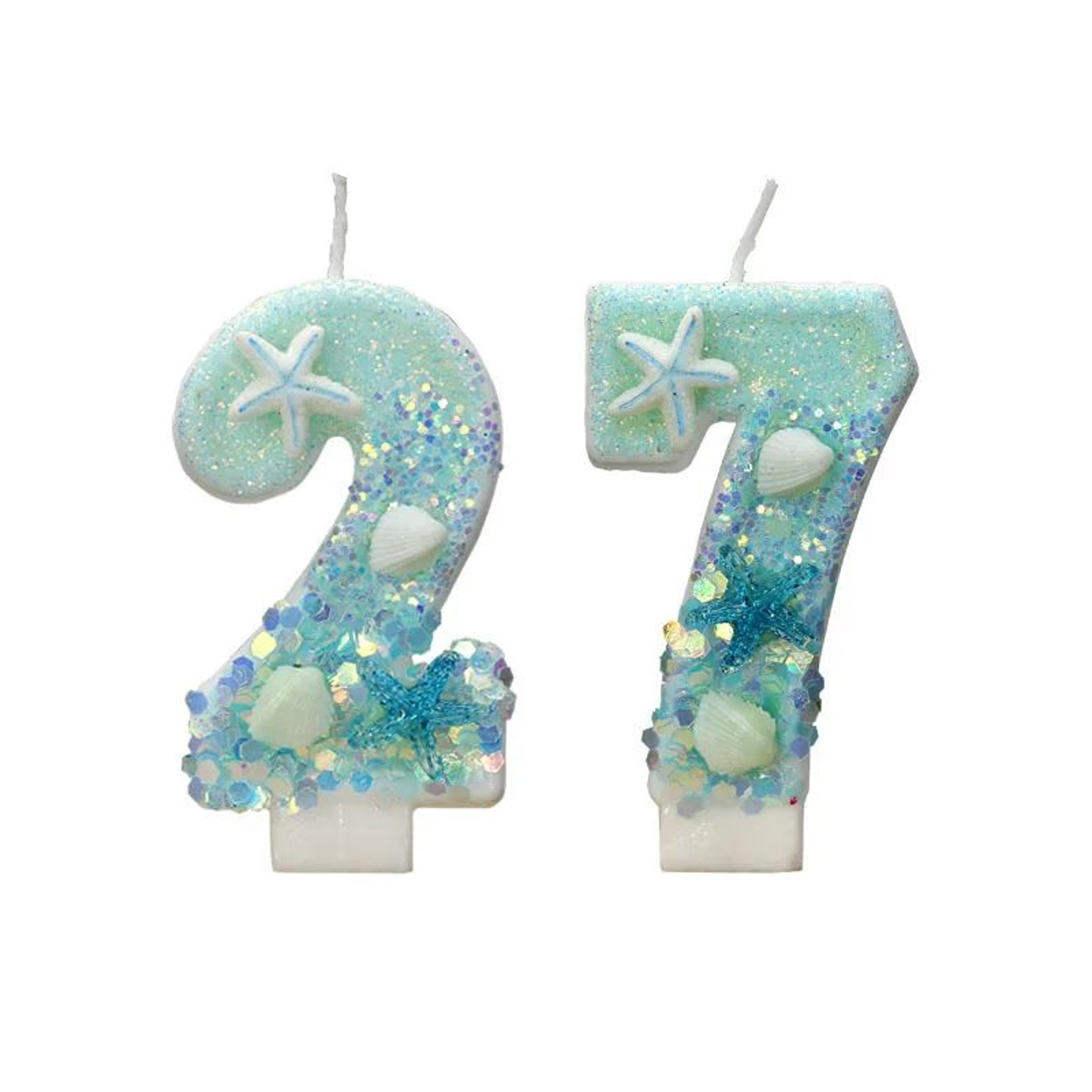 Ocean Beach Starfish Number Birthday Candle Decoration 0