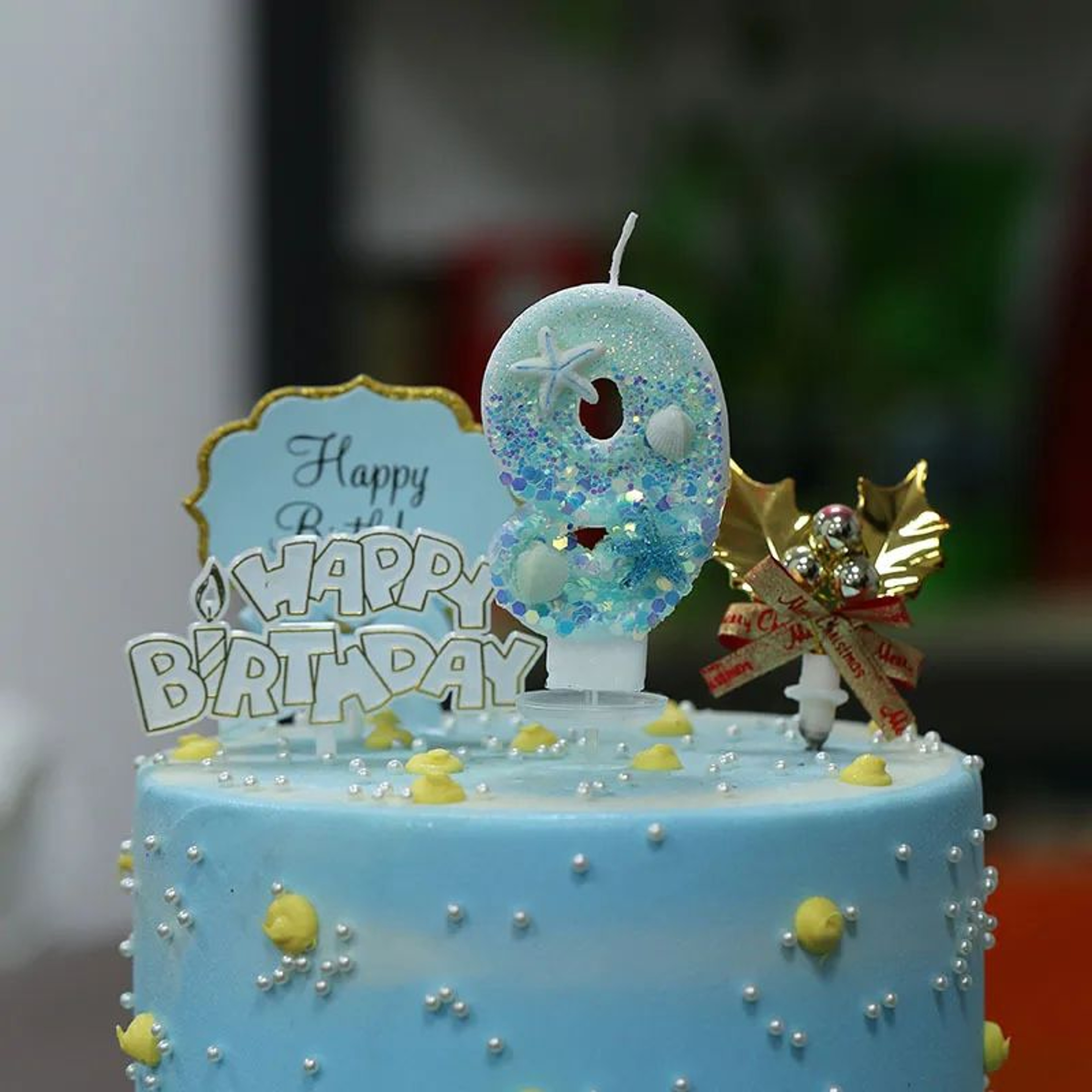 Ocean Beach Starfish Number Birthday Candle Decoration 2