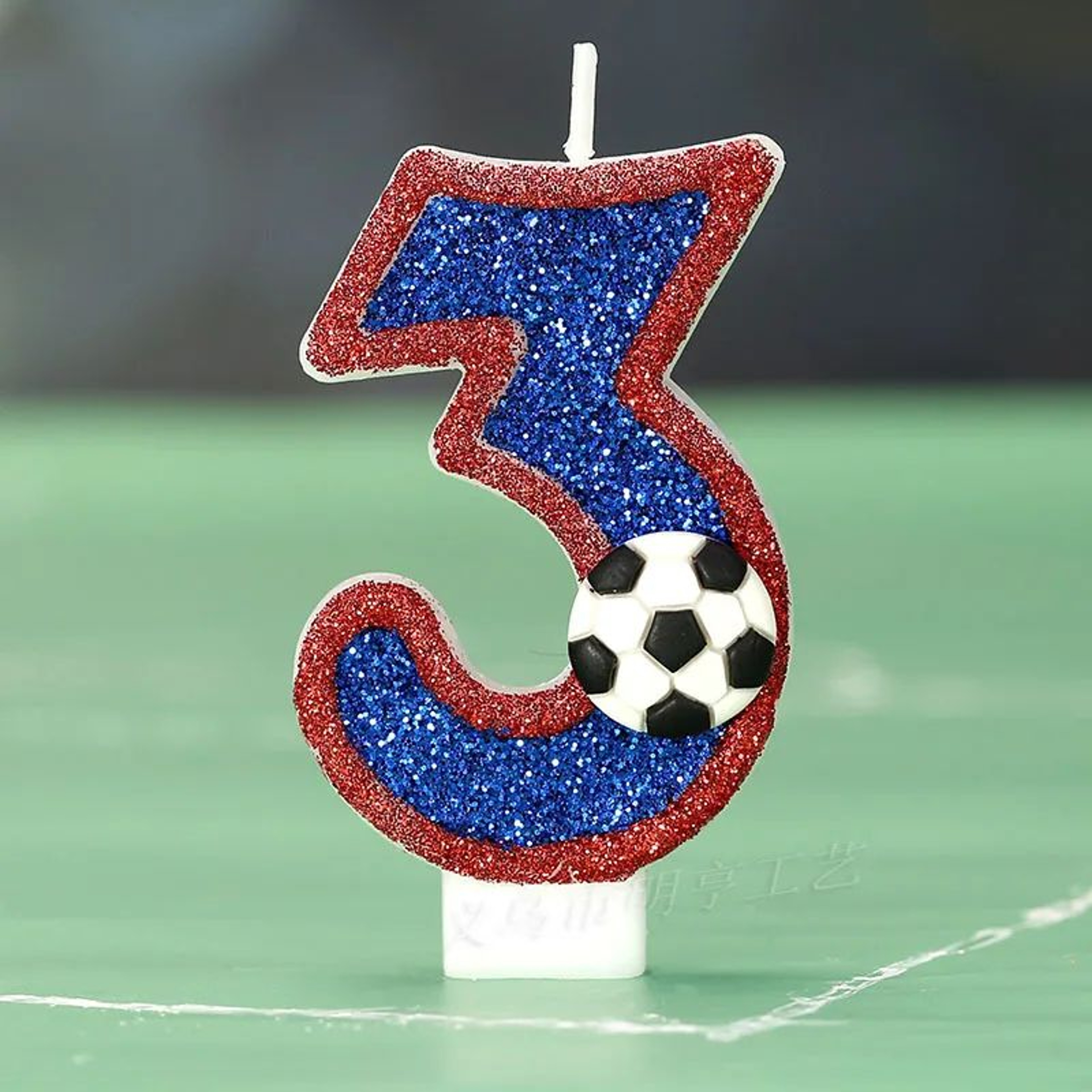 Football Number Birthday Candle For Sports Theme Cakes 7