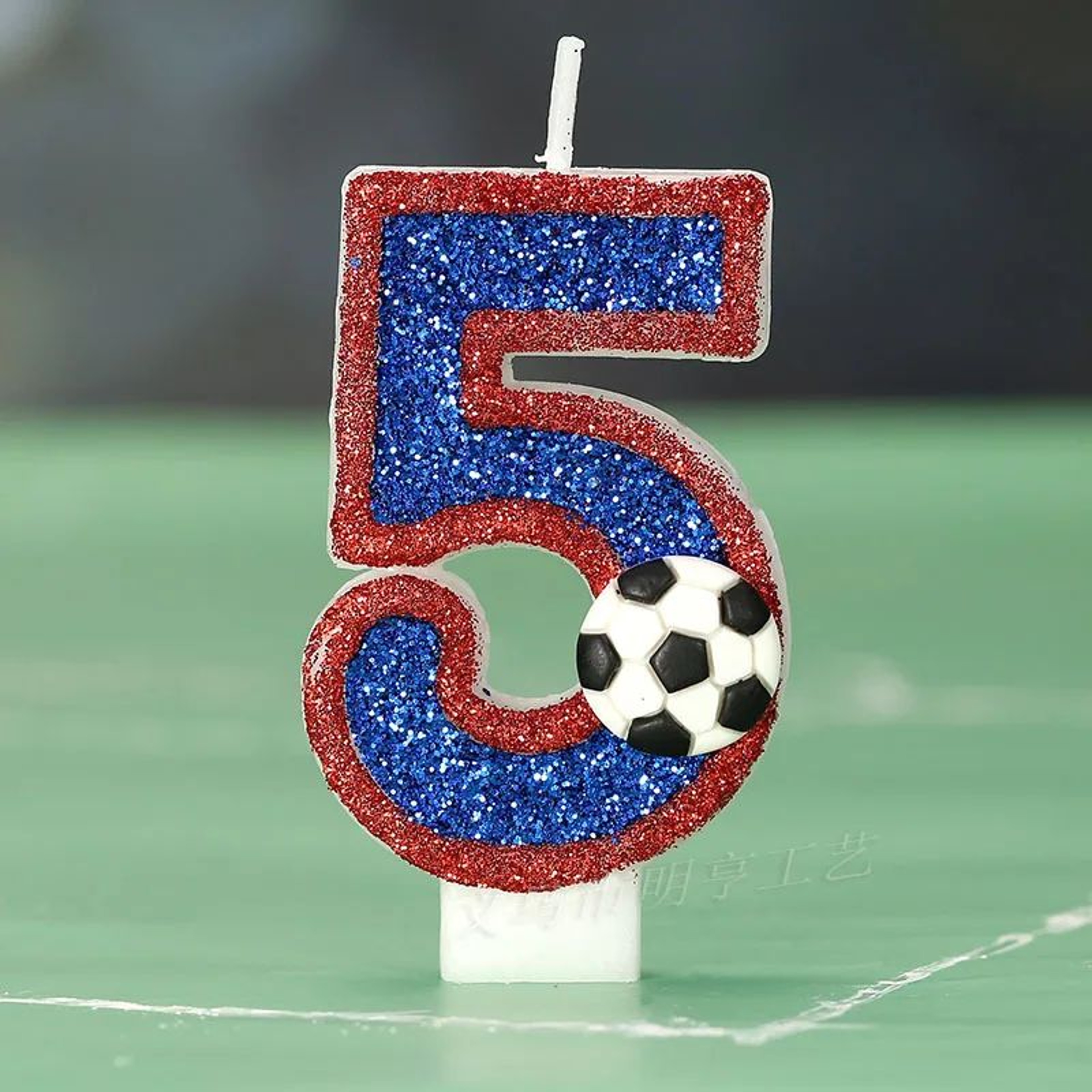 Football Number Birthday Candle For Sports Theme Cakes 9