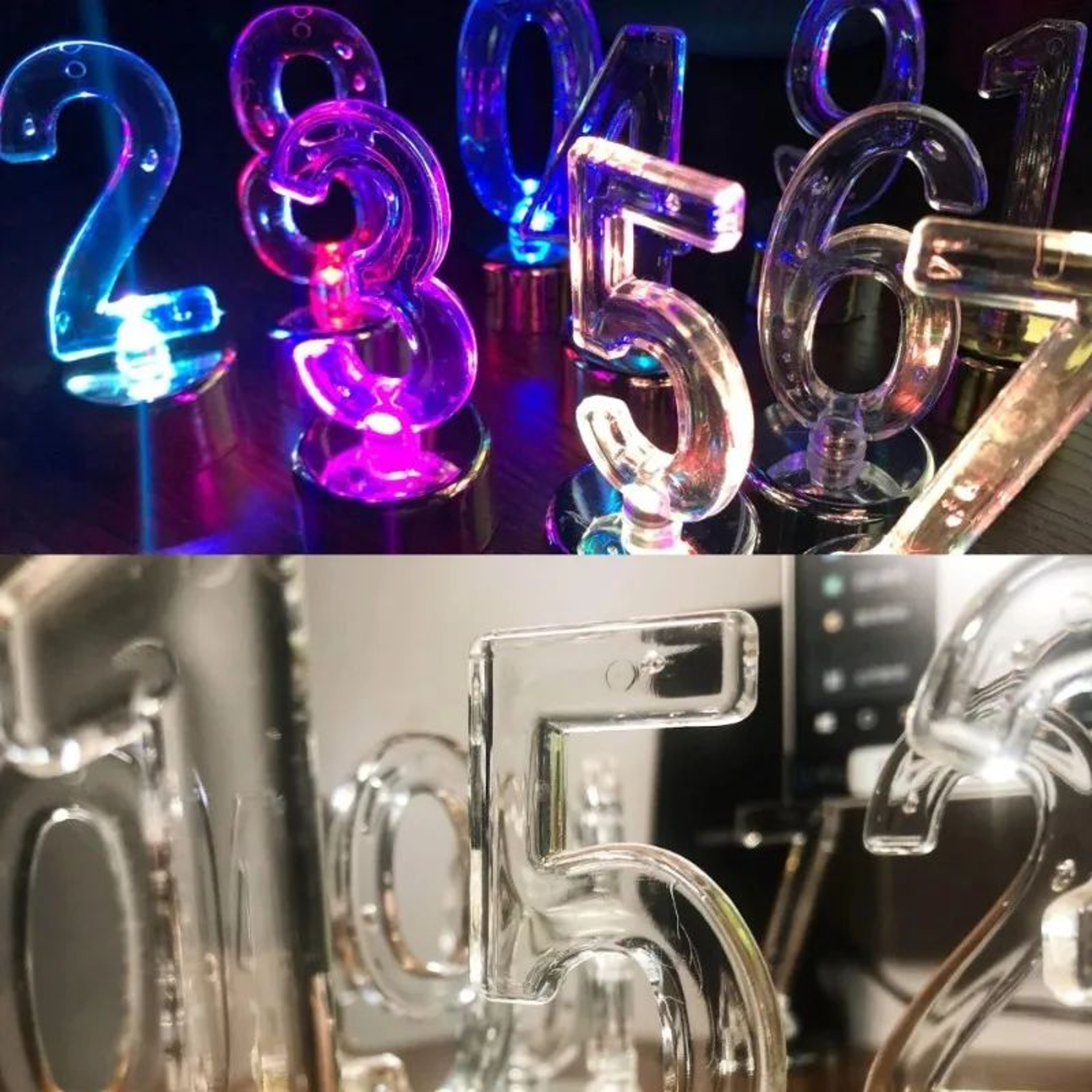 Multicolor LED Number Tealight Candle For Birthday And Party Decorations 3