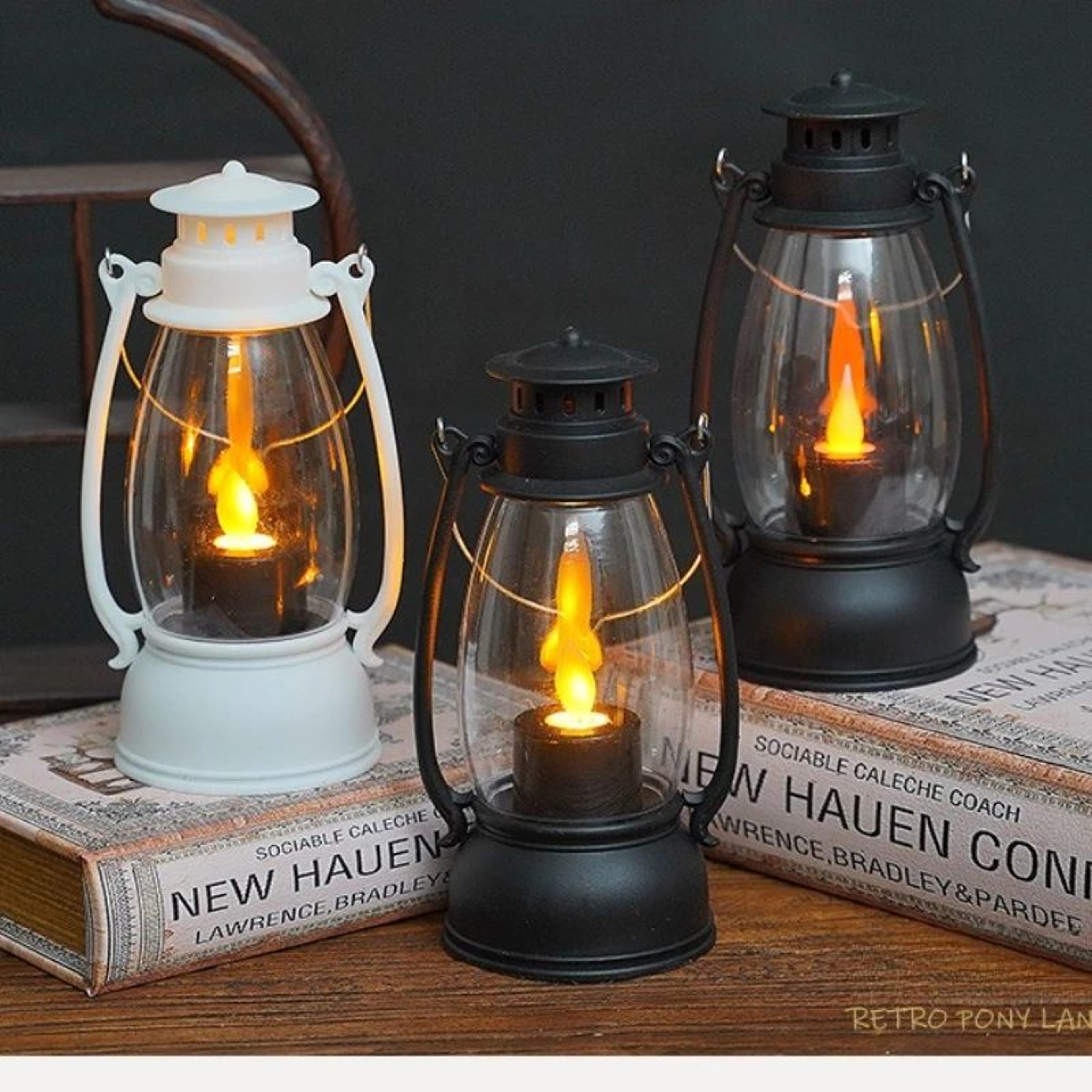 Vintage Waterproof LED Candle Lantern For Outdoor And Home Decor 0