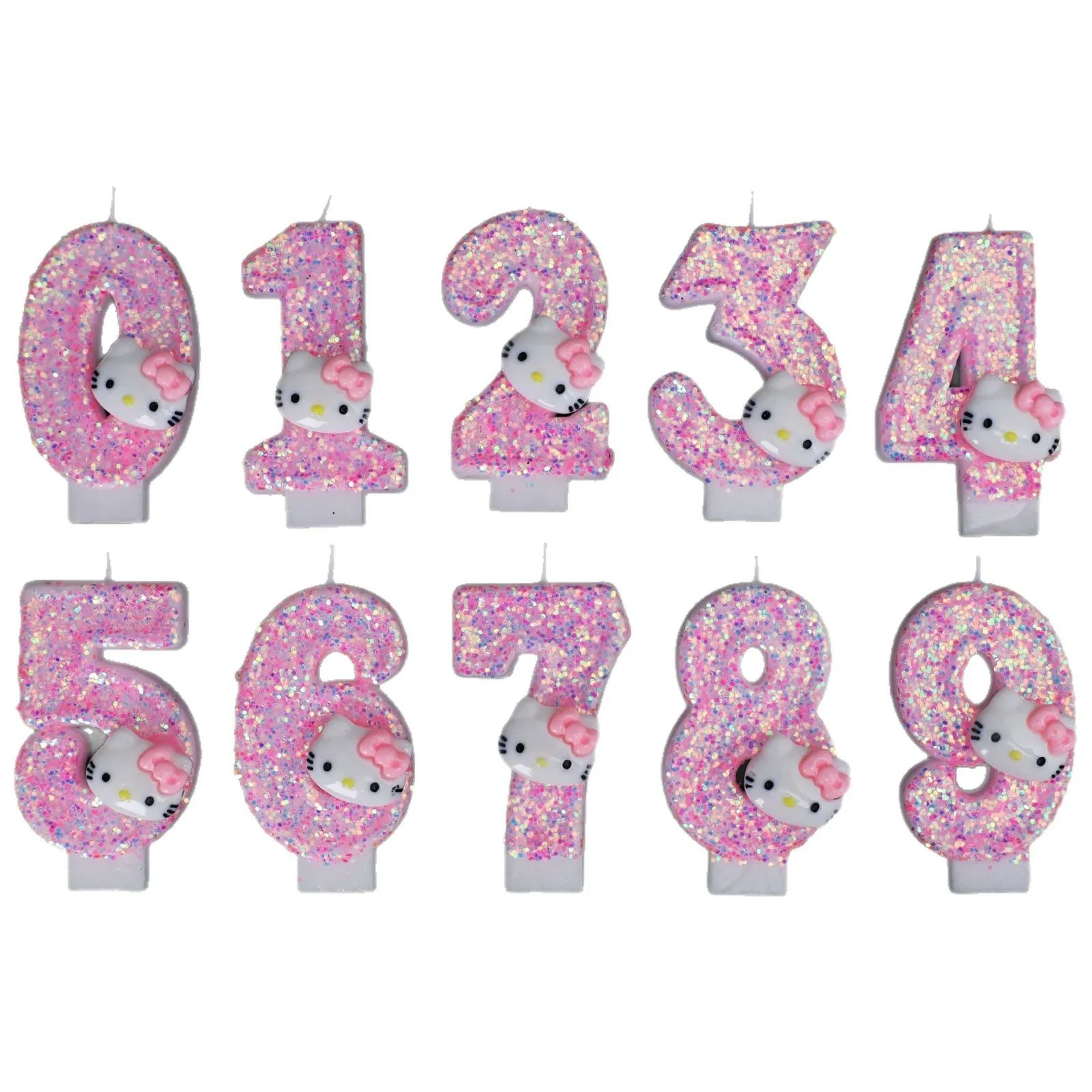 Cute Cat Number Birthday Cake Candle For Party Decorations 4