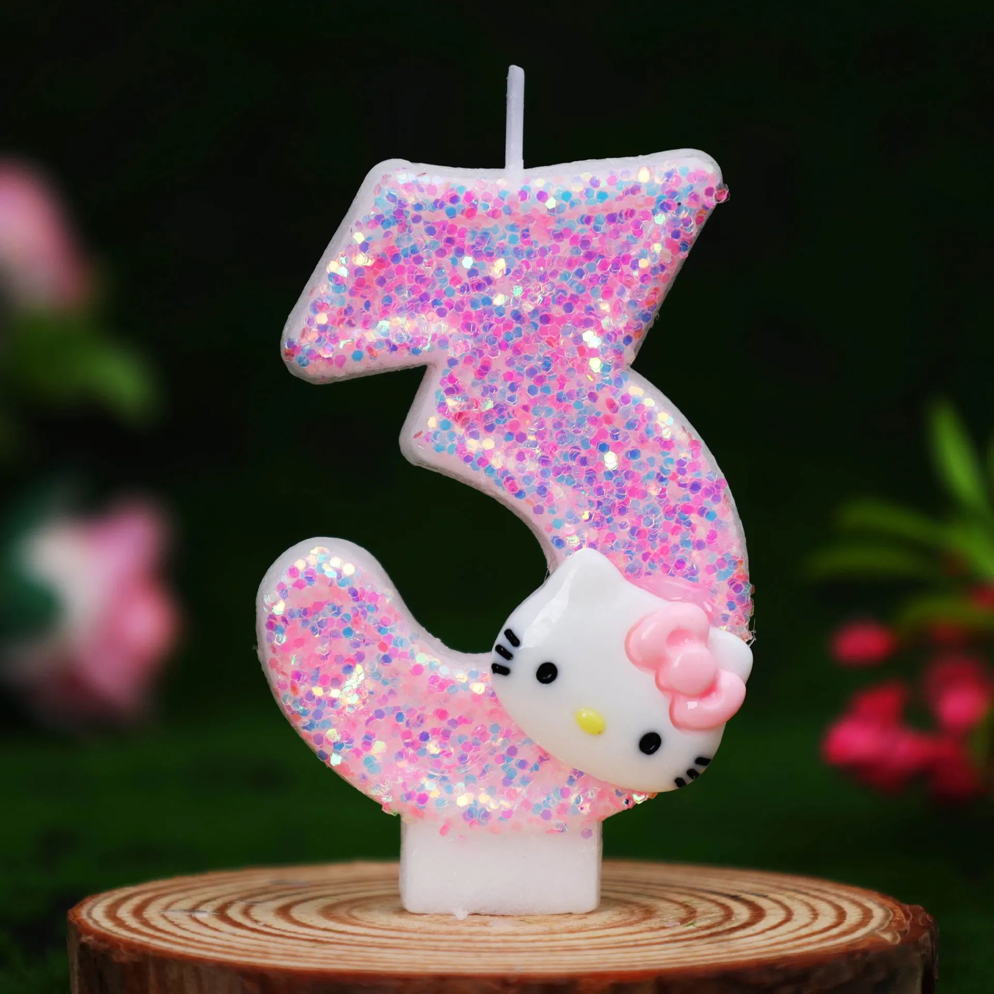 Cute Cat Number Birthday Cake Candle For Party Decorations 8