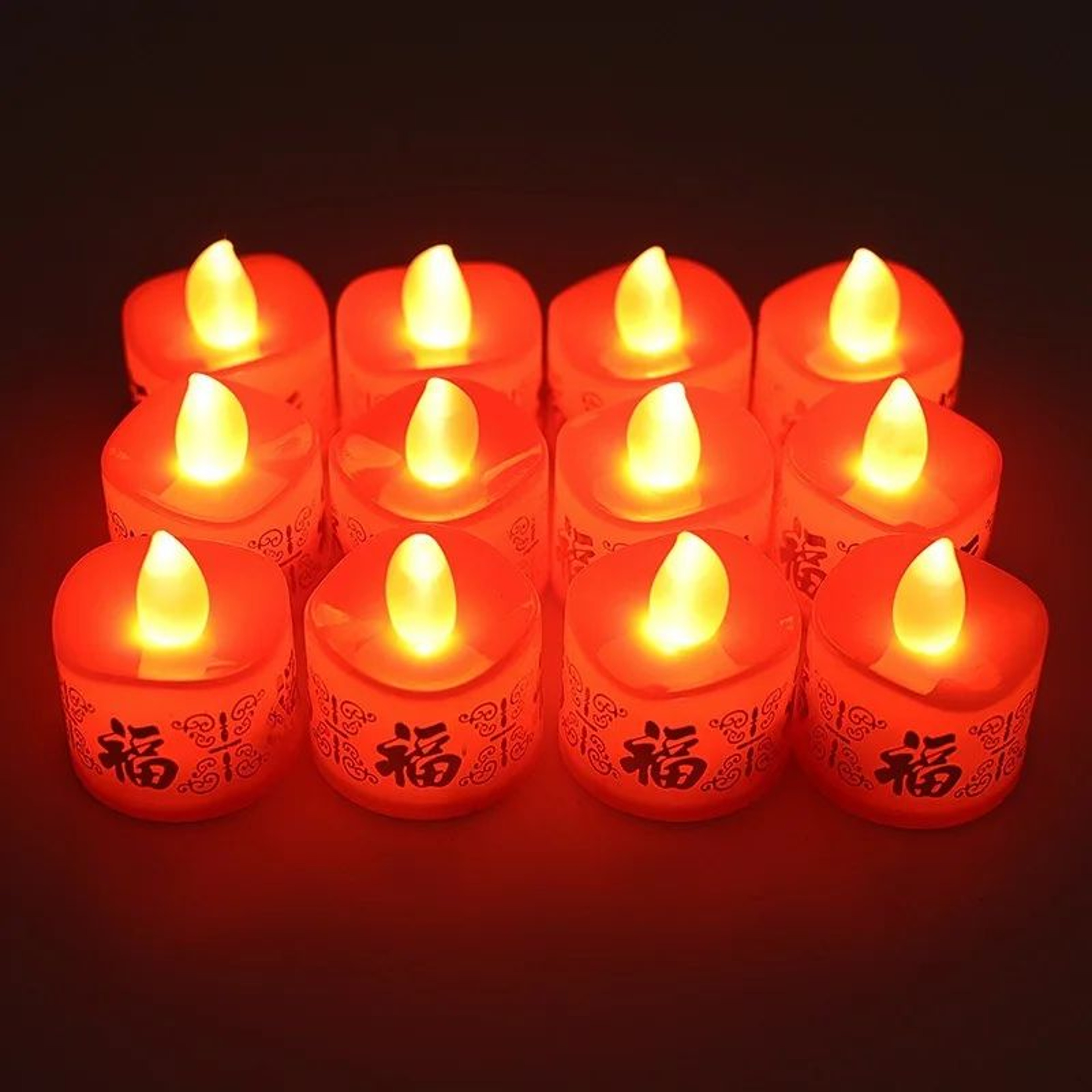 Flameless LED Tea Light Candles Realistic Flickering Wax Effect 5
