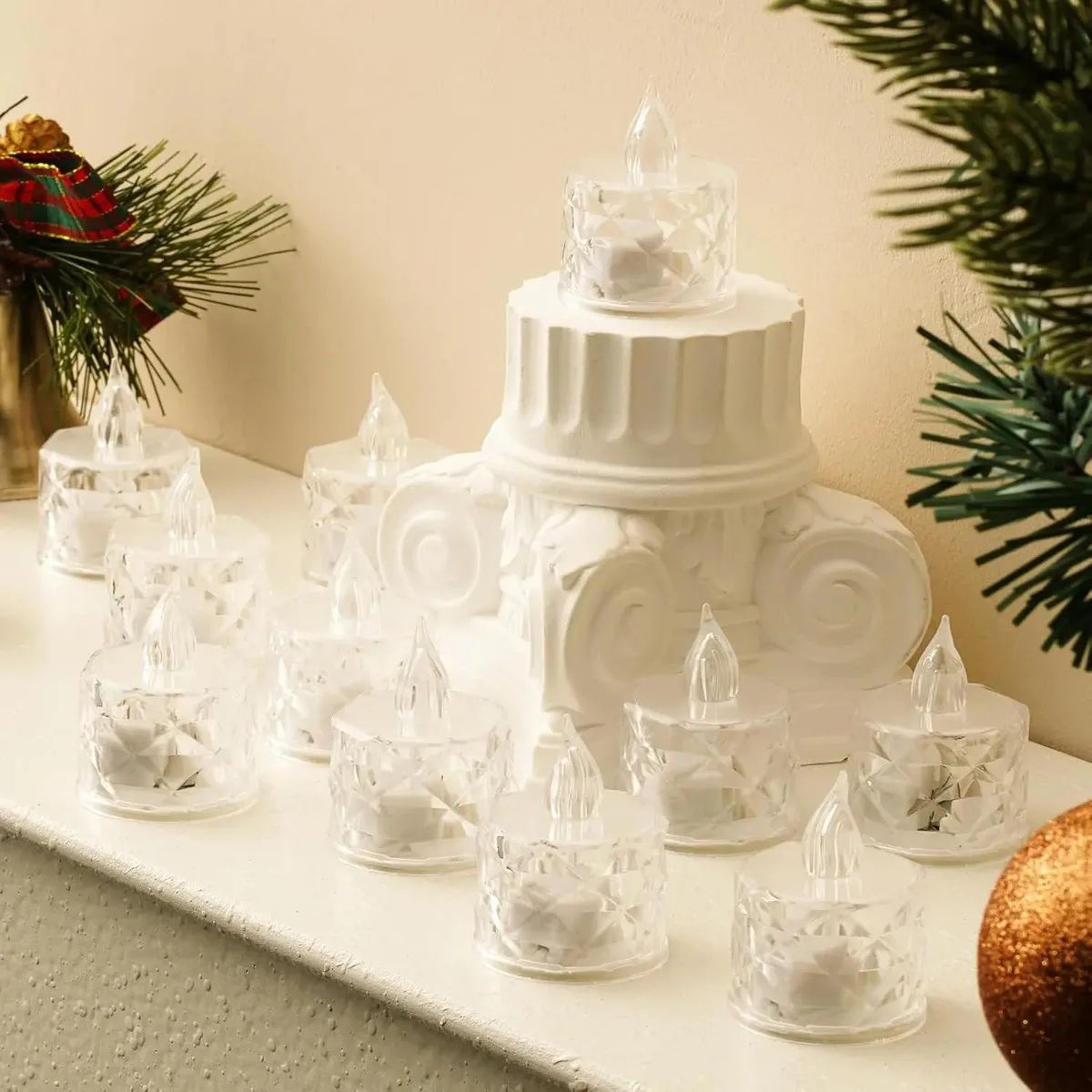 12 Pack Flameless LED Tea Light Candles Battery Operated 5