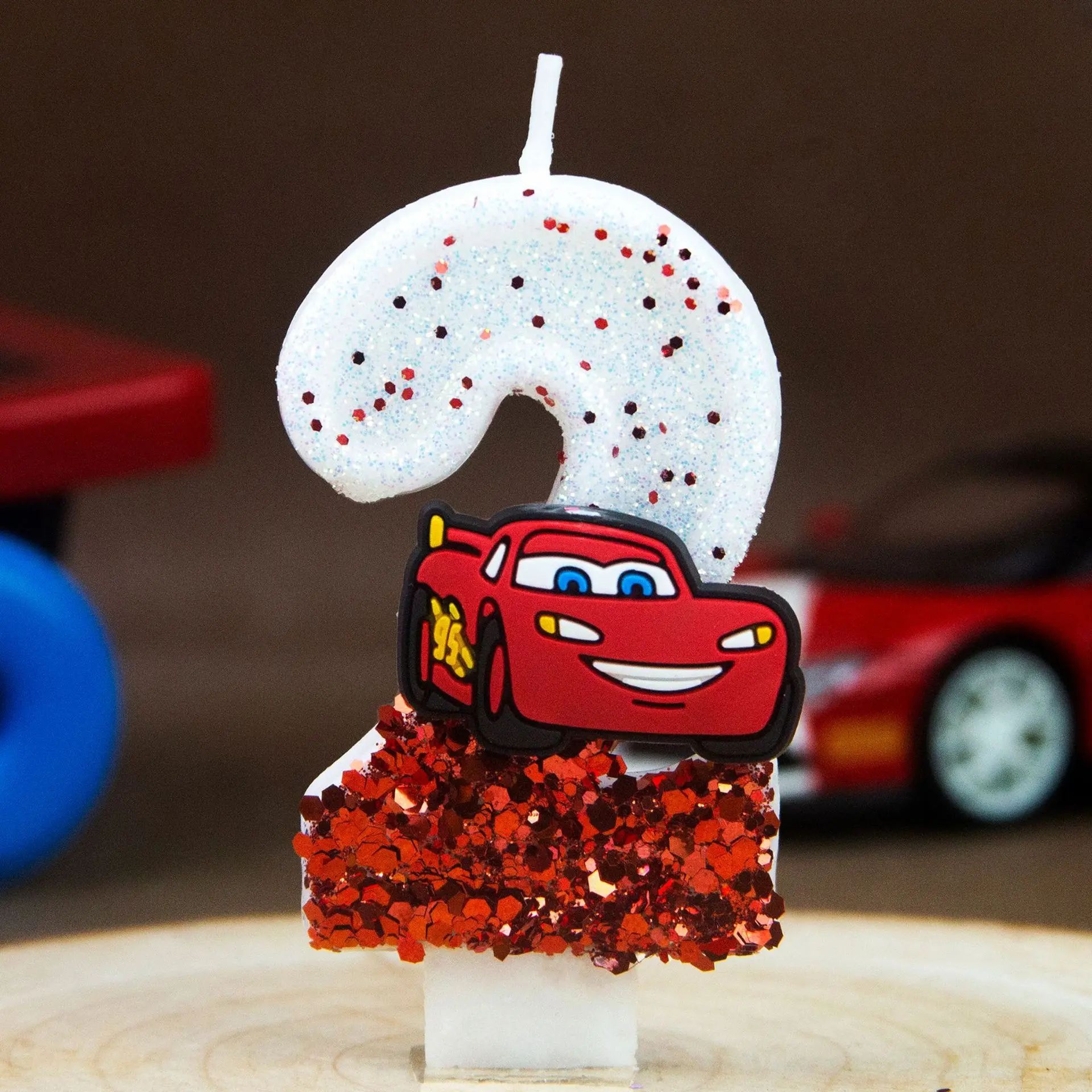 Racing Car Number Birthday Candle Cake Topper 0 To 9 8