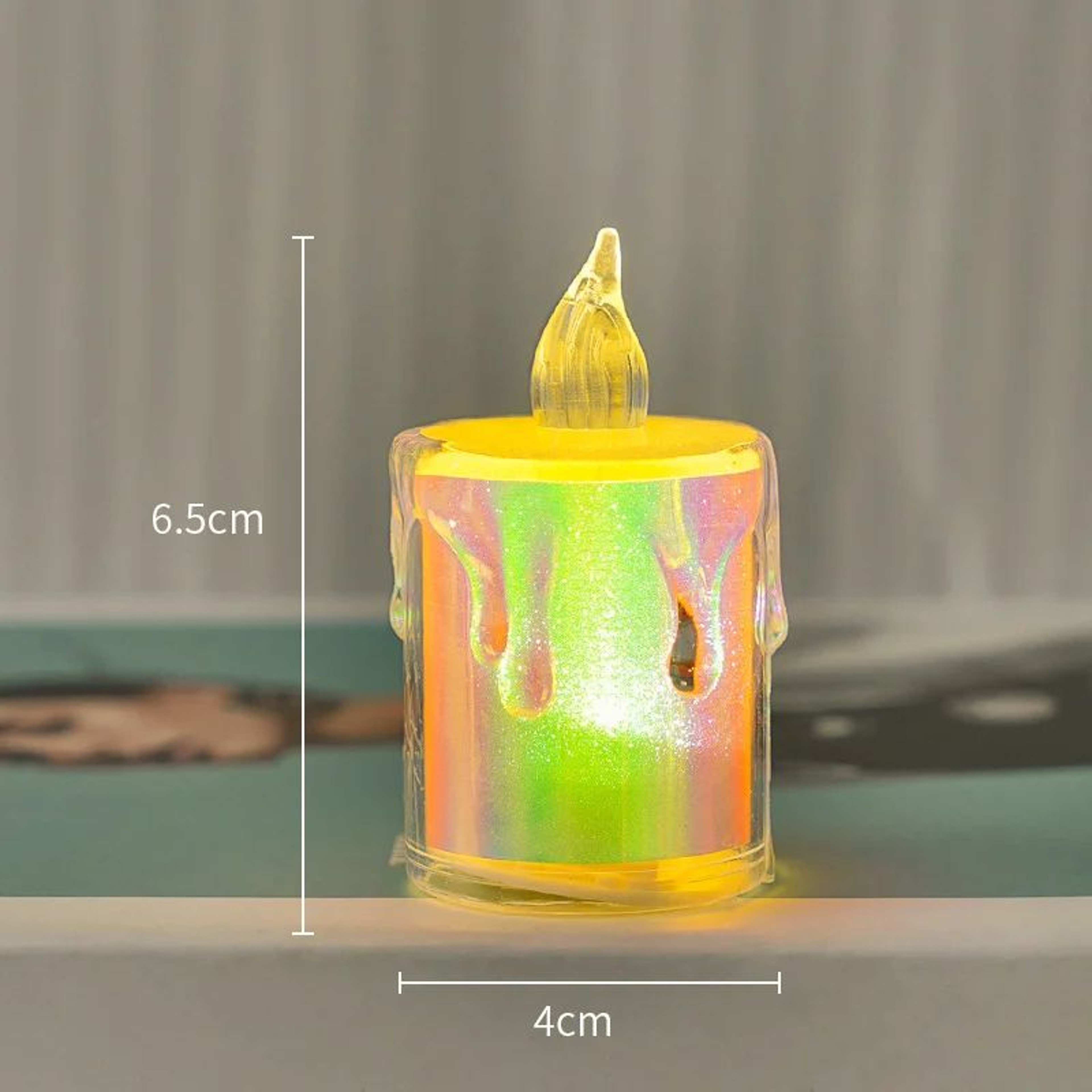 LED Flameless Acrylic Tealight Candles Battery Operated Flickering Decor Set 5