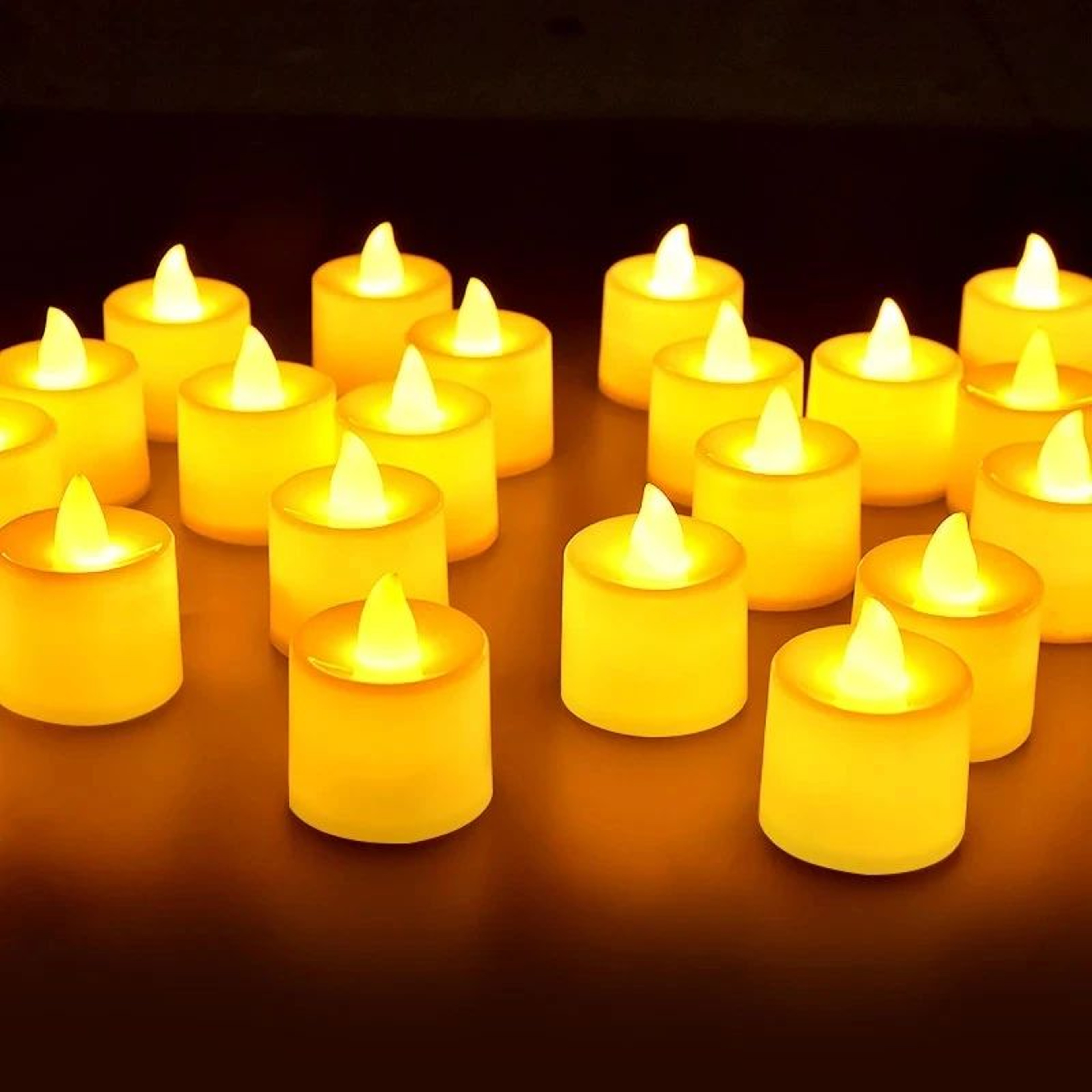 24 Piece Flameless LED Tealight Candles For Wedding And Party Decor 3