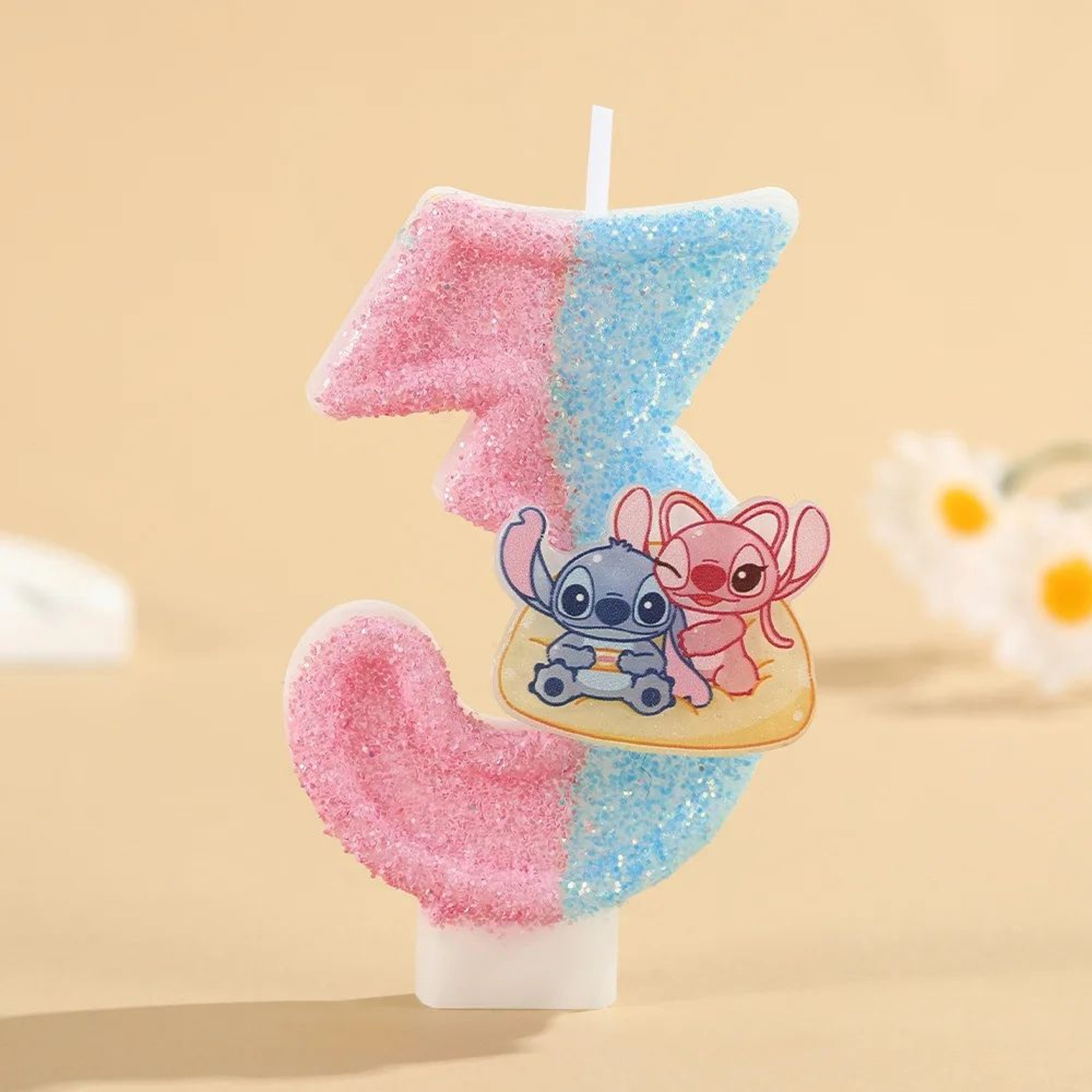 Cartoon Stitch Number Birthday Candle For Cake Decoration 7