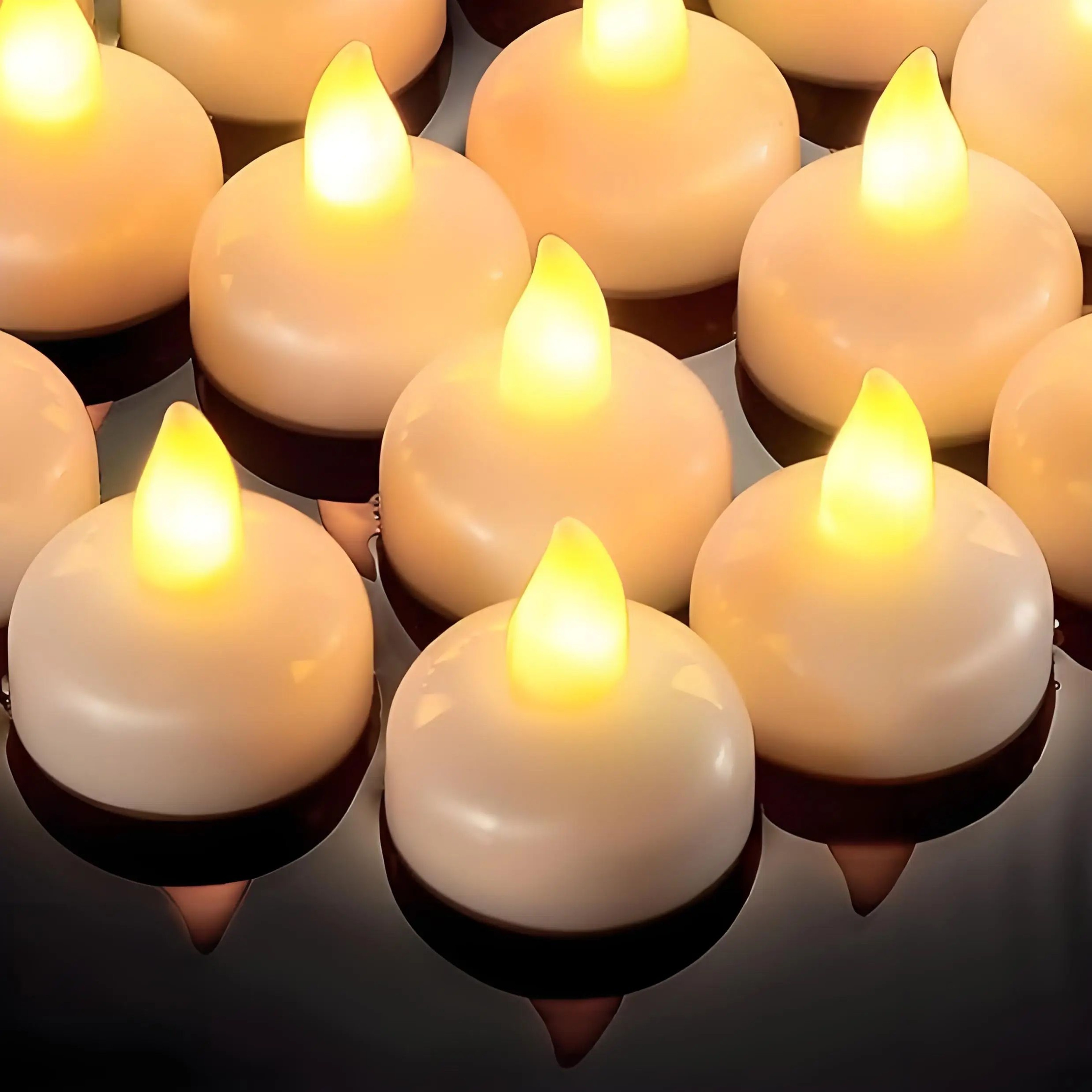 Flameless Floating LED Tealight Candles Waterproof Battery Operated 6