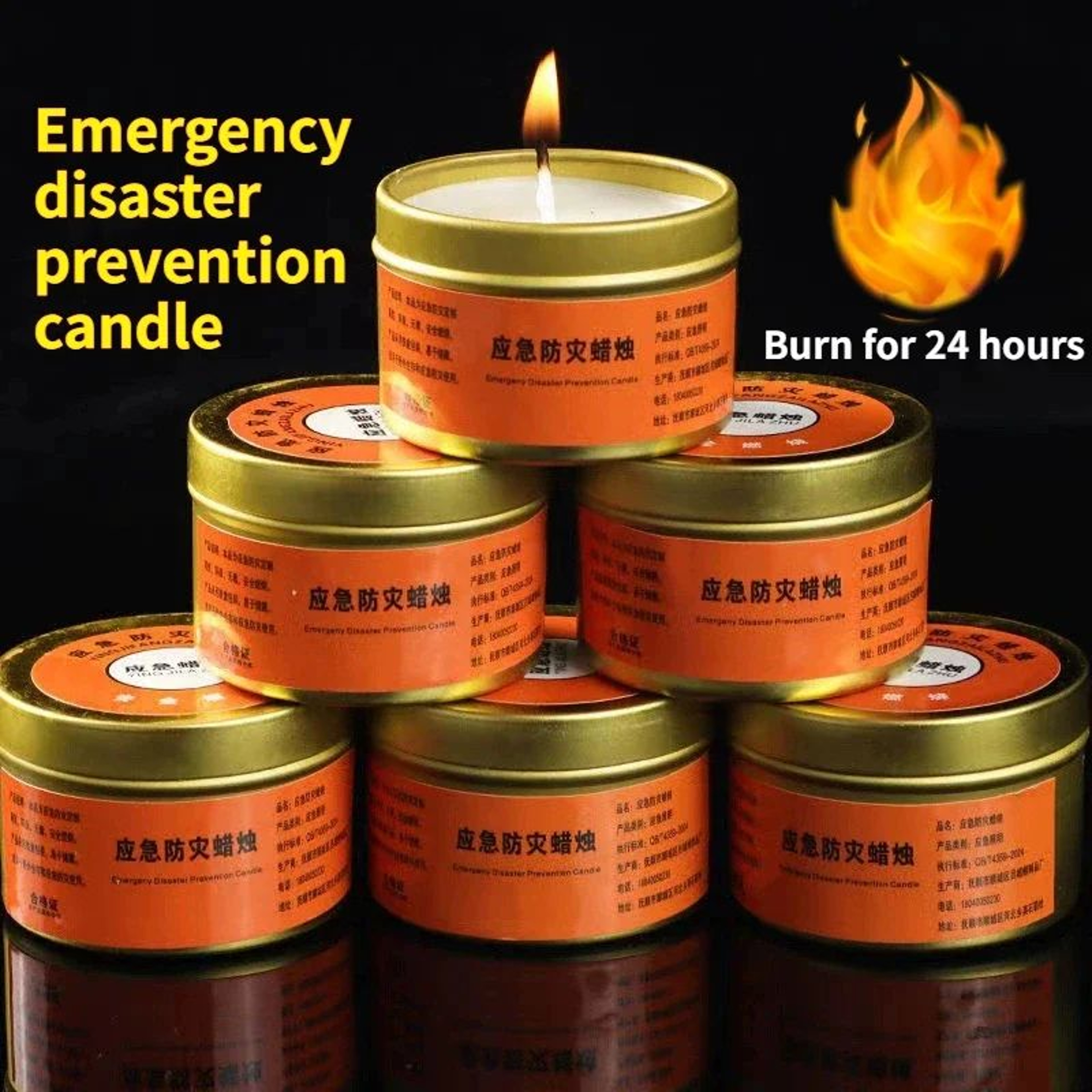 Emergency Windproof Smokeless Household Candles 0