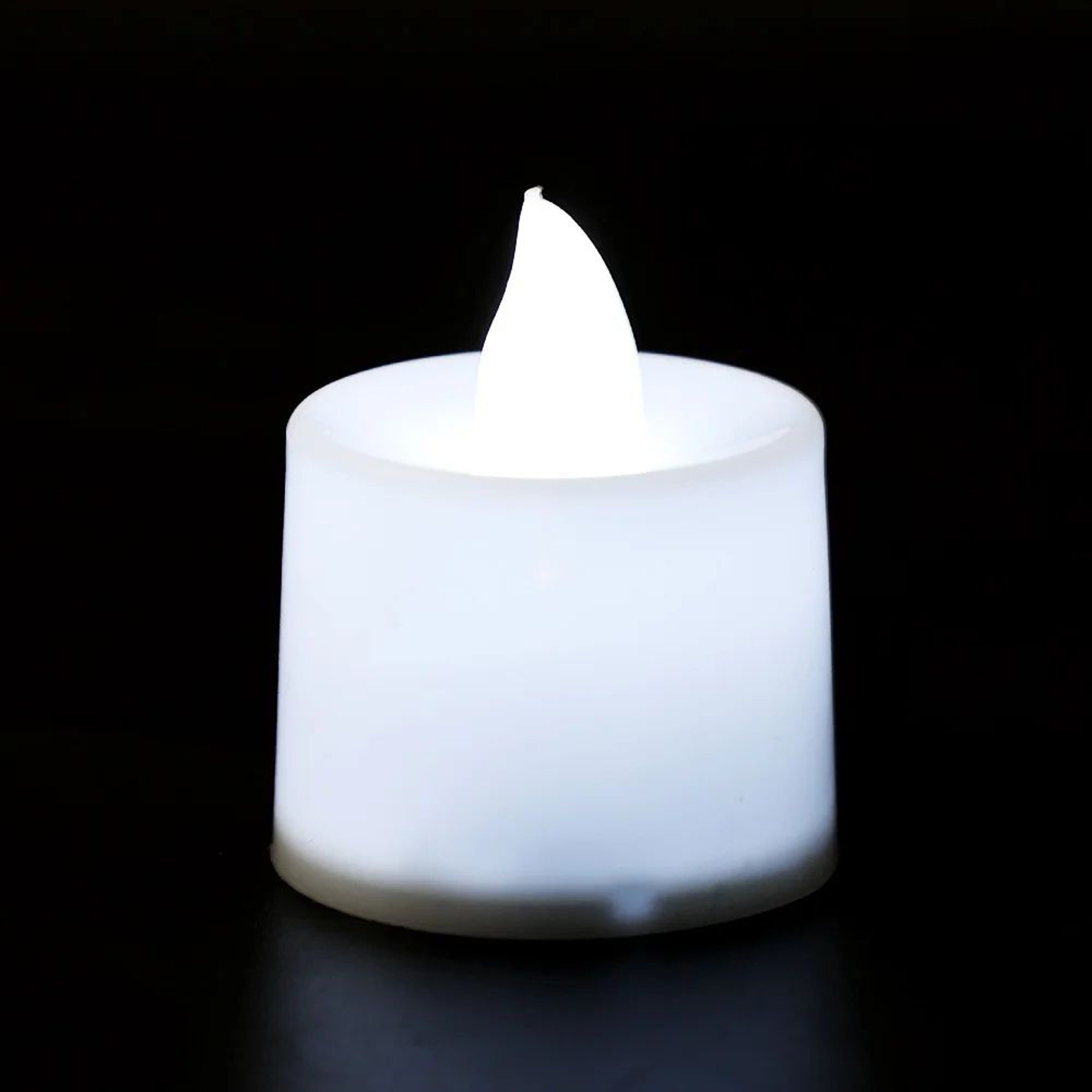 Red White Striped Flameless LED Christmas Candles 6