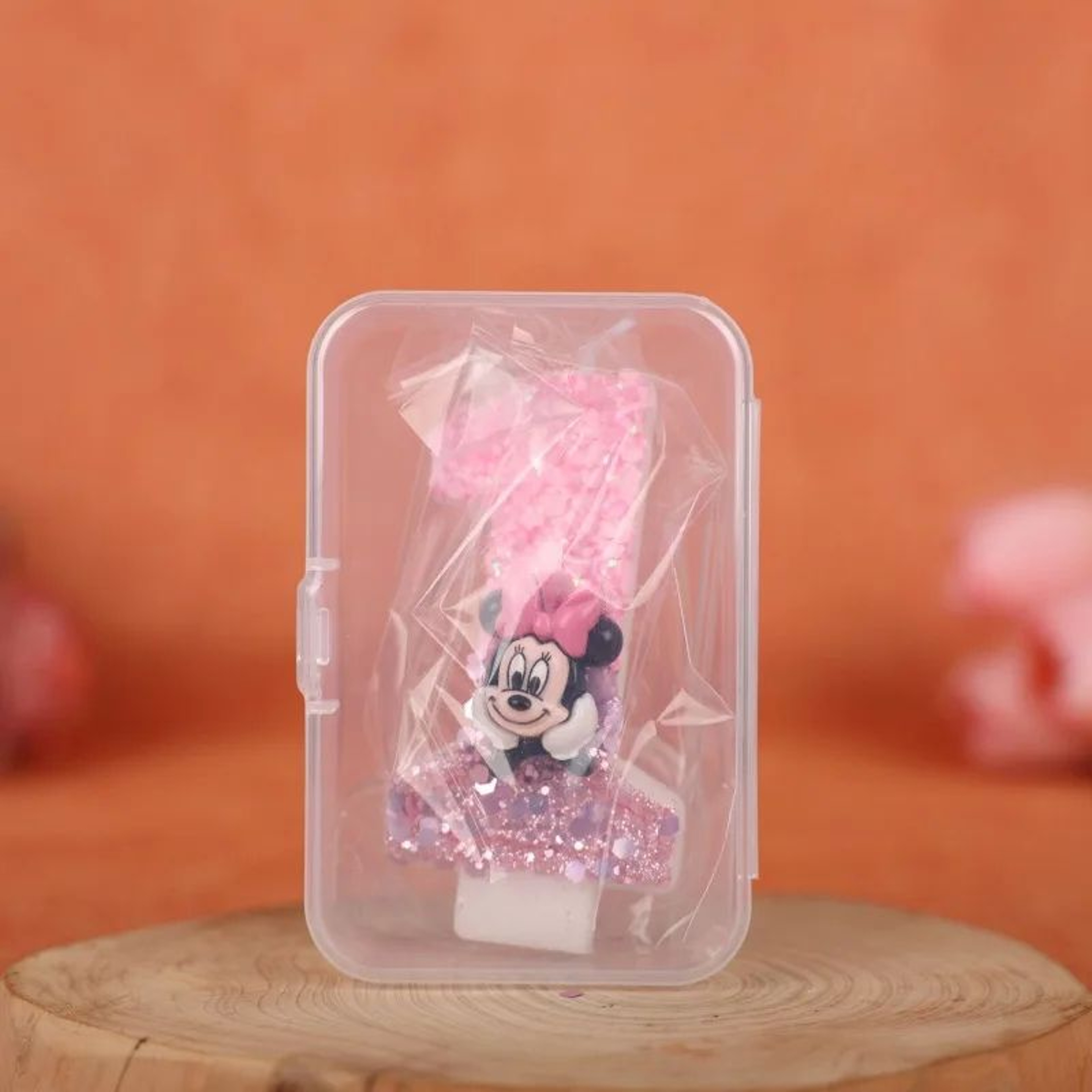 Cute Minnie Style Number Birthday Cake Candle 3
