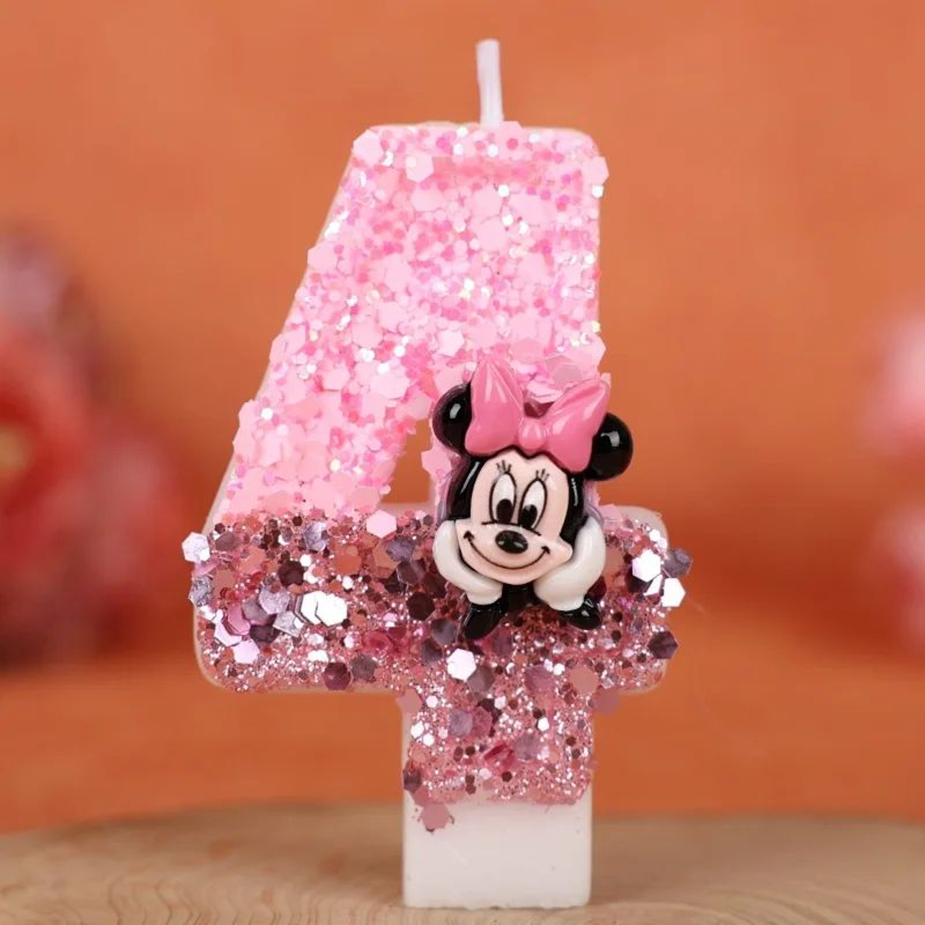 Cute Minnie Style Number Birthday Cake Candle 10