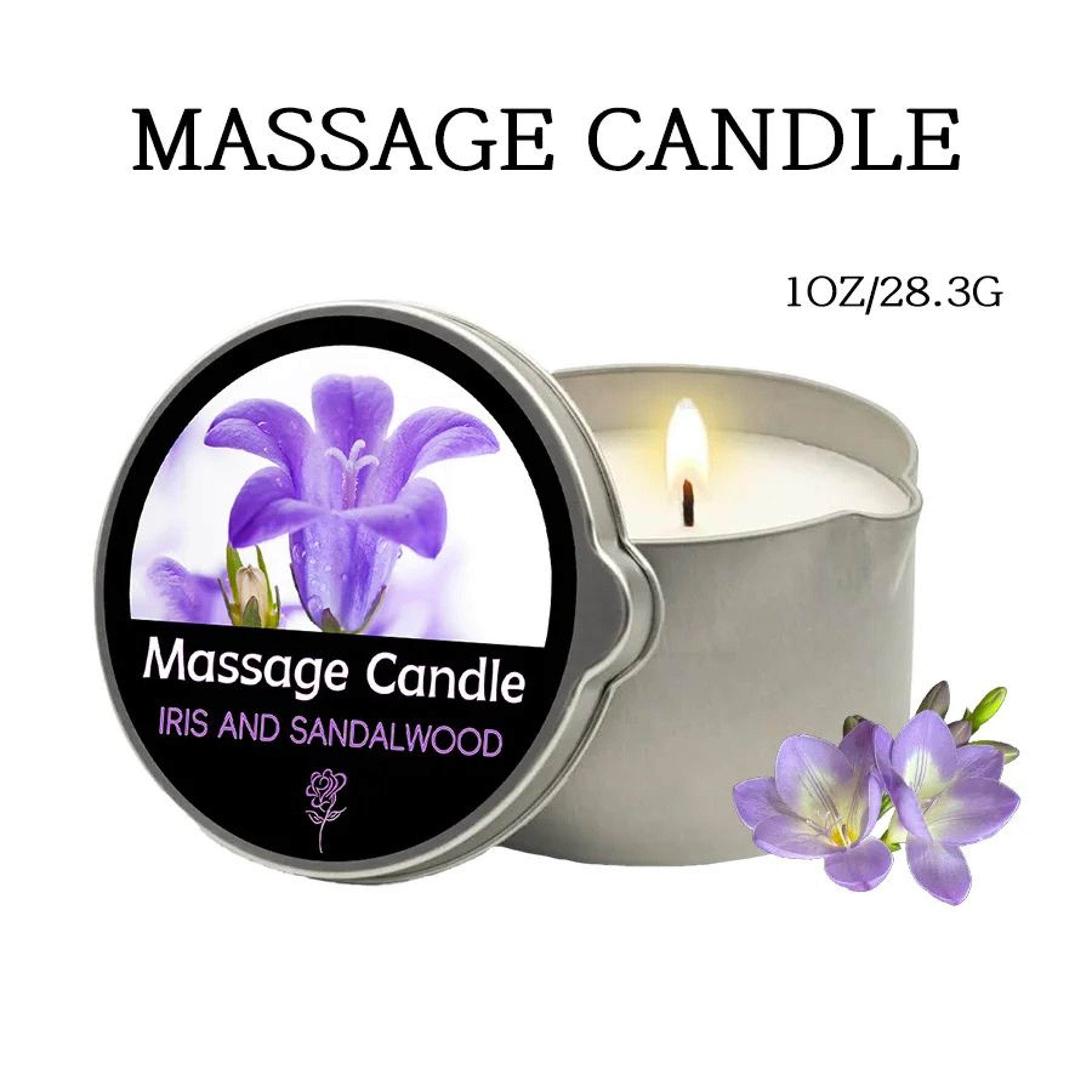 Essential Oil Massage Candle Warm Melting Body Oil With Pour Spout 8