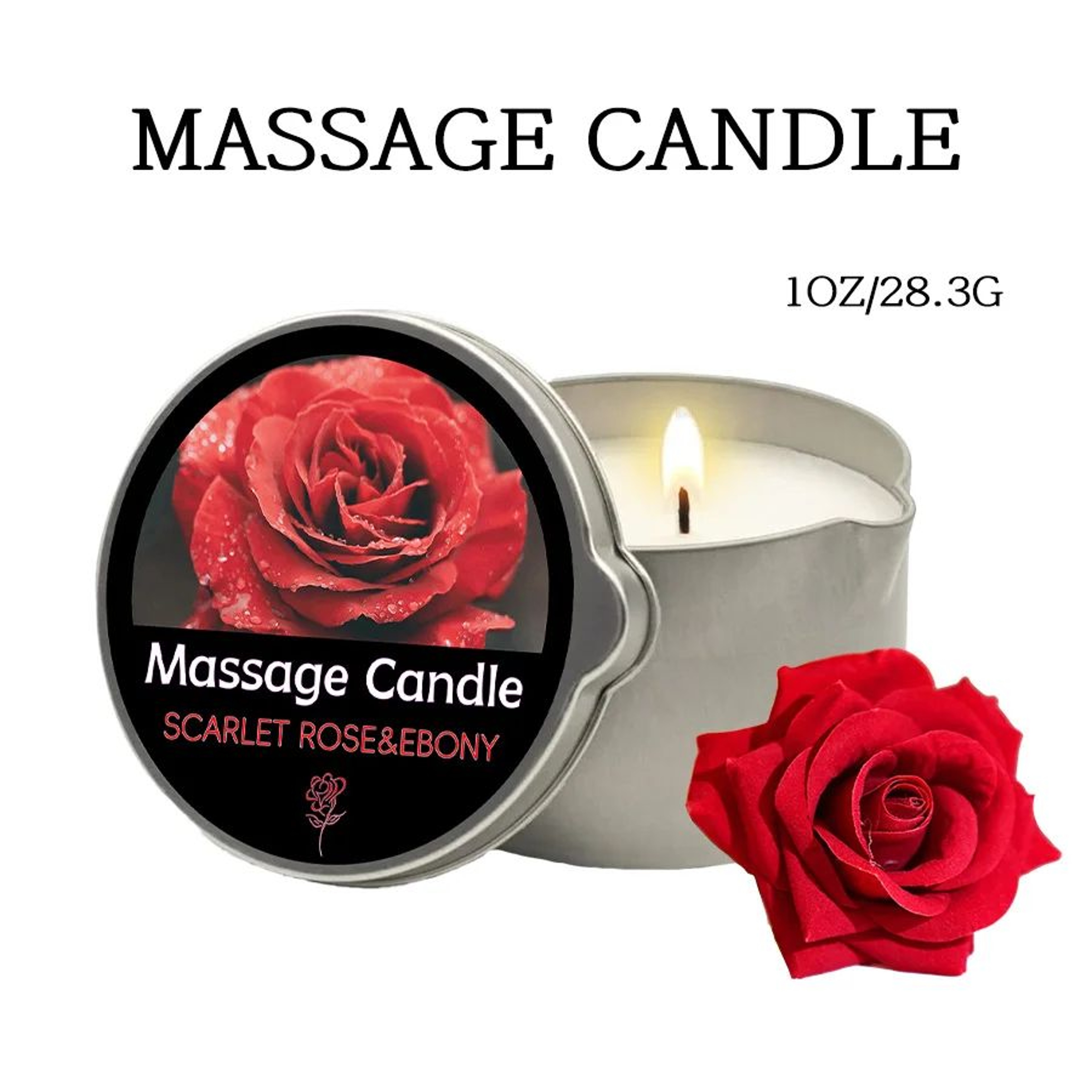 Essential Oil Massage Candle Warm Melting Body Oil With Pour Spout 12