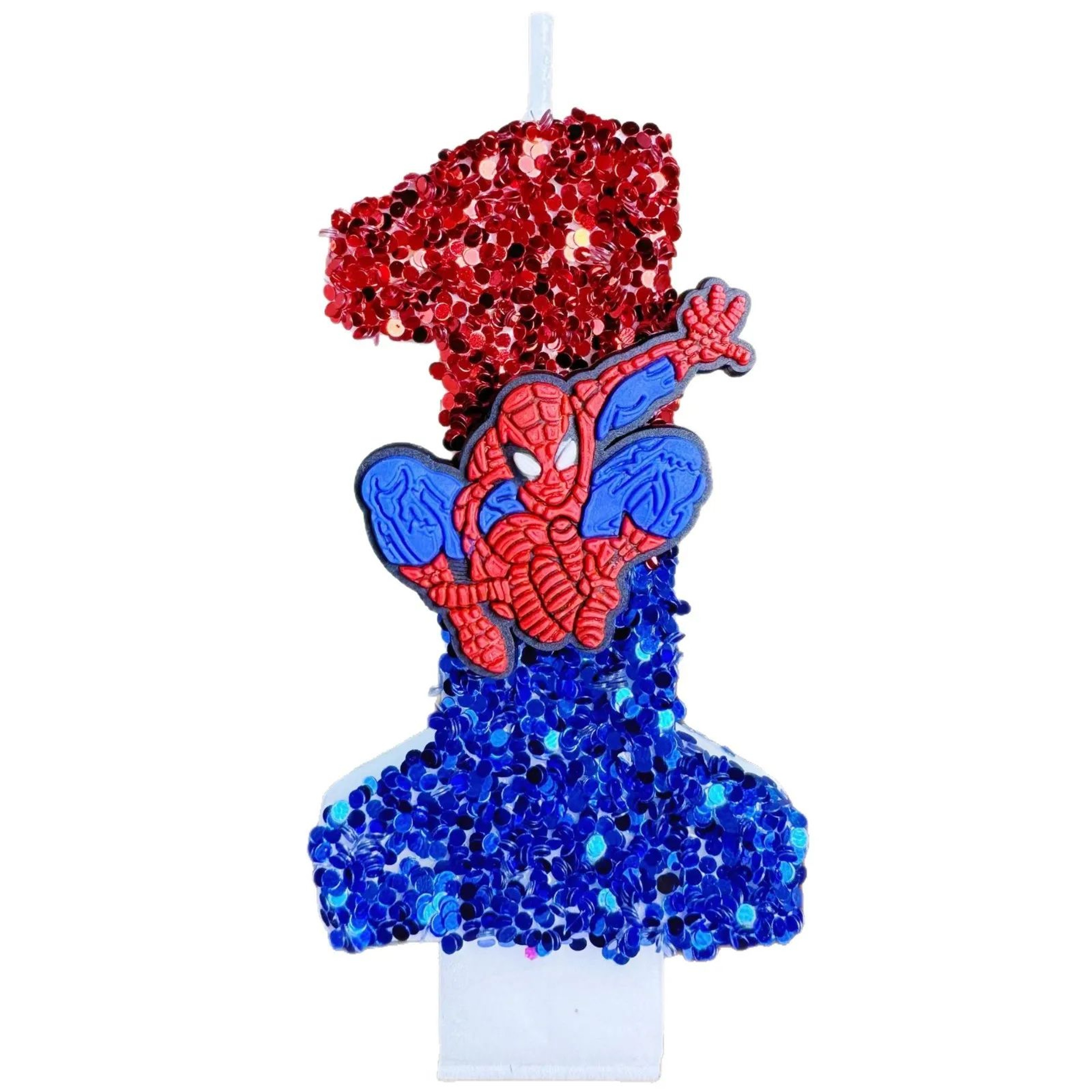Spider Hero Number Birthday Cake Candle 2